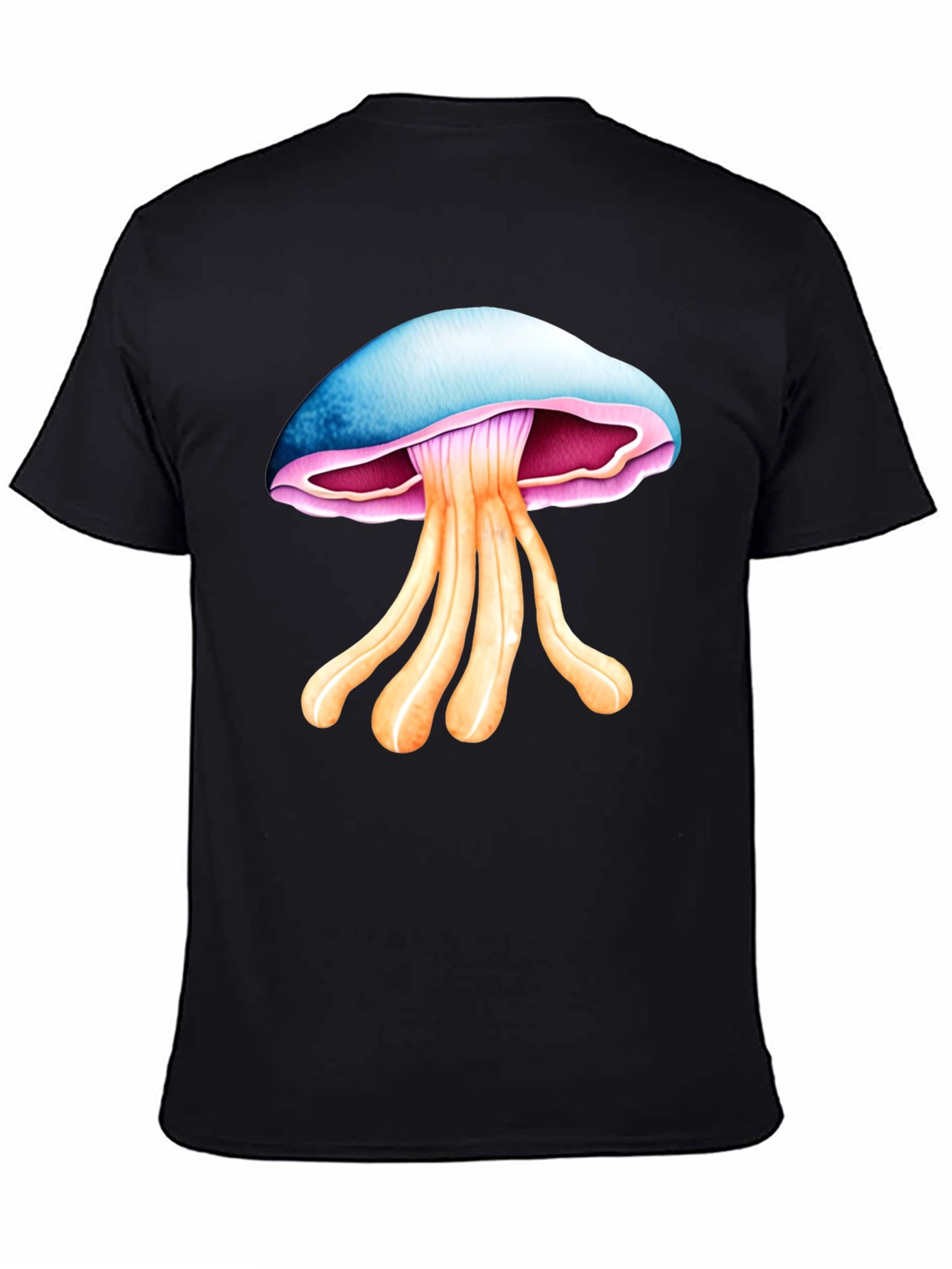 Black Mushroom Graphic Tee - Unique Design, Soft Cotton view 4