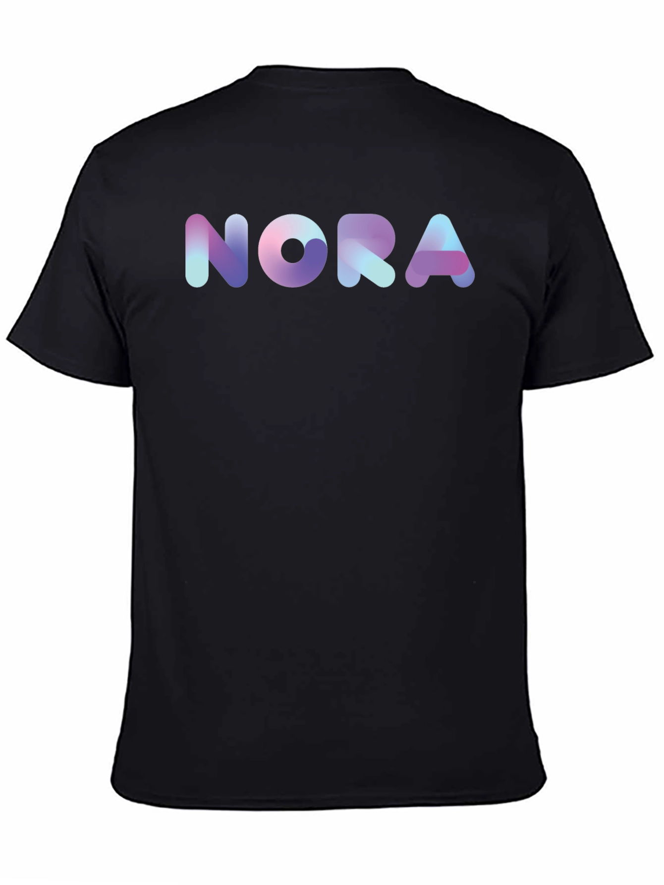 Nora Gradient Graphic Black T-Shirt - 4