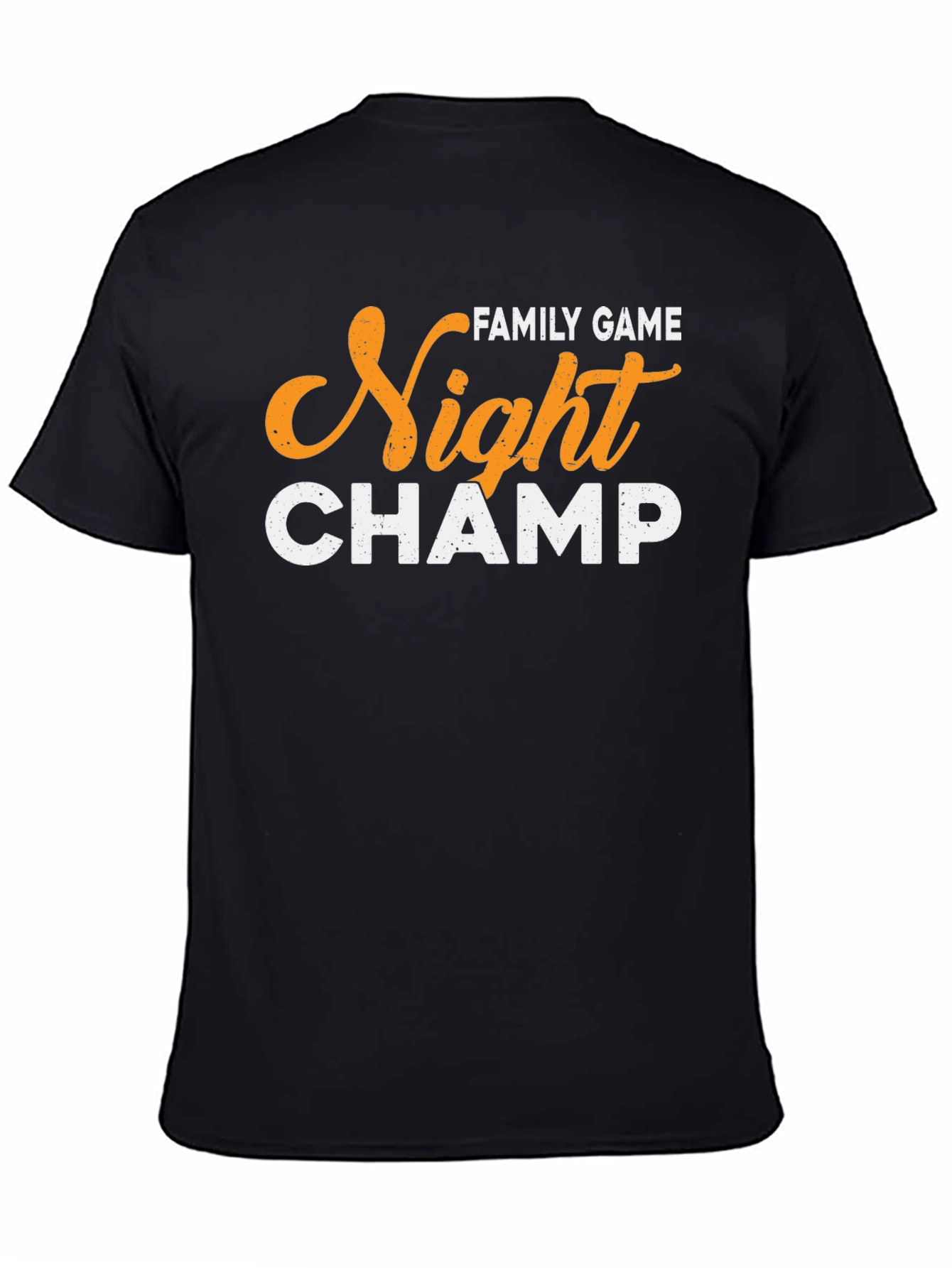 Black Family Game Night Champ Graphic T-Shirt view 4