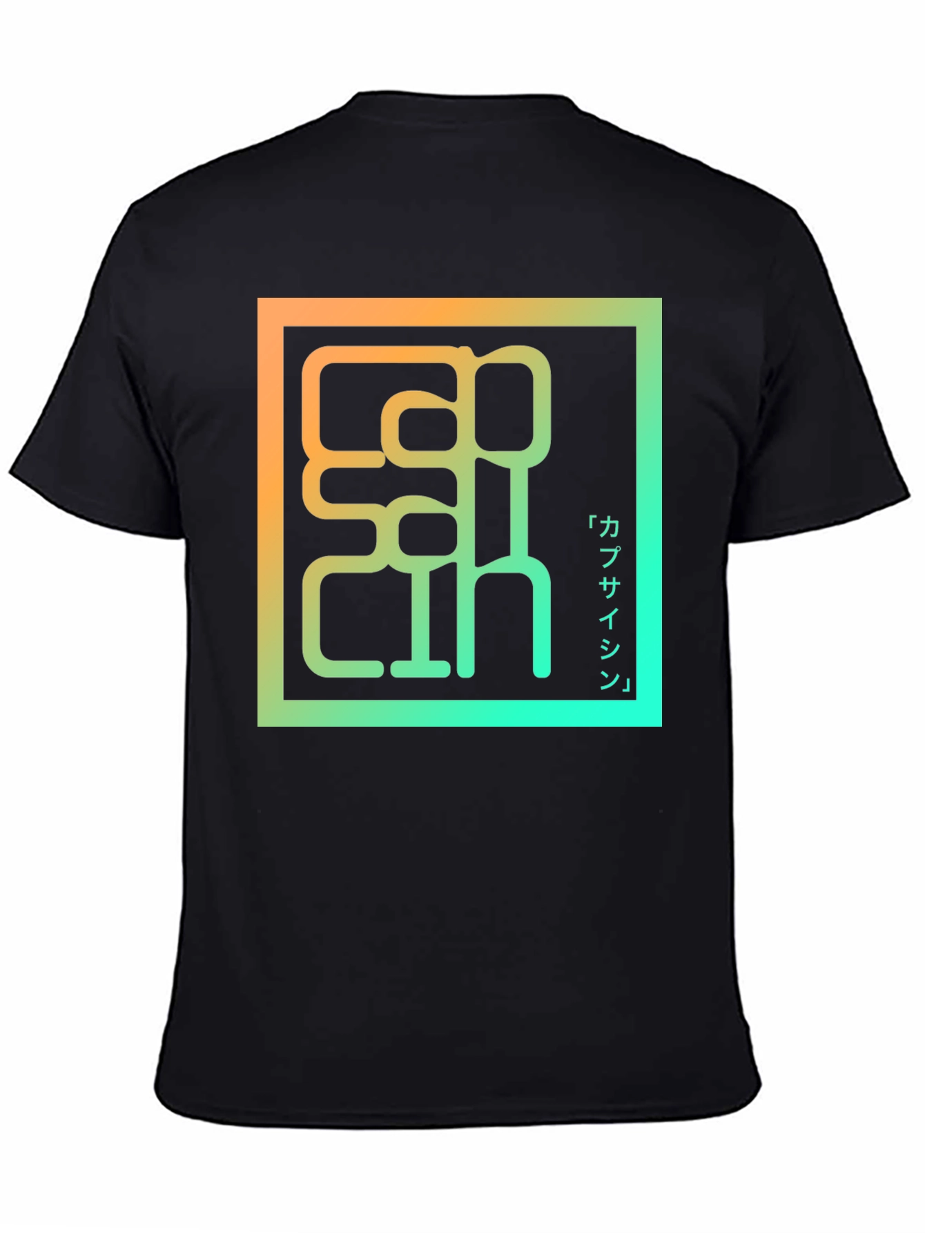 Black Capsaicin Graphic Tee - Unique Japanese Design view 4