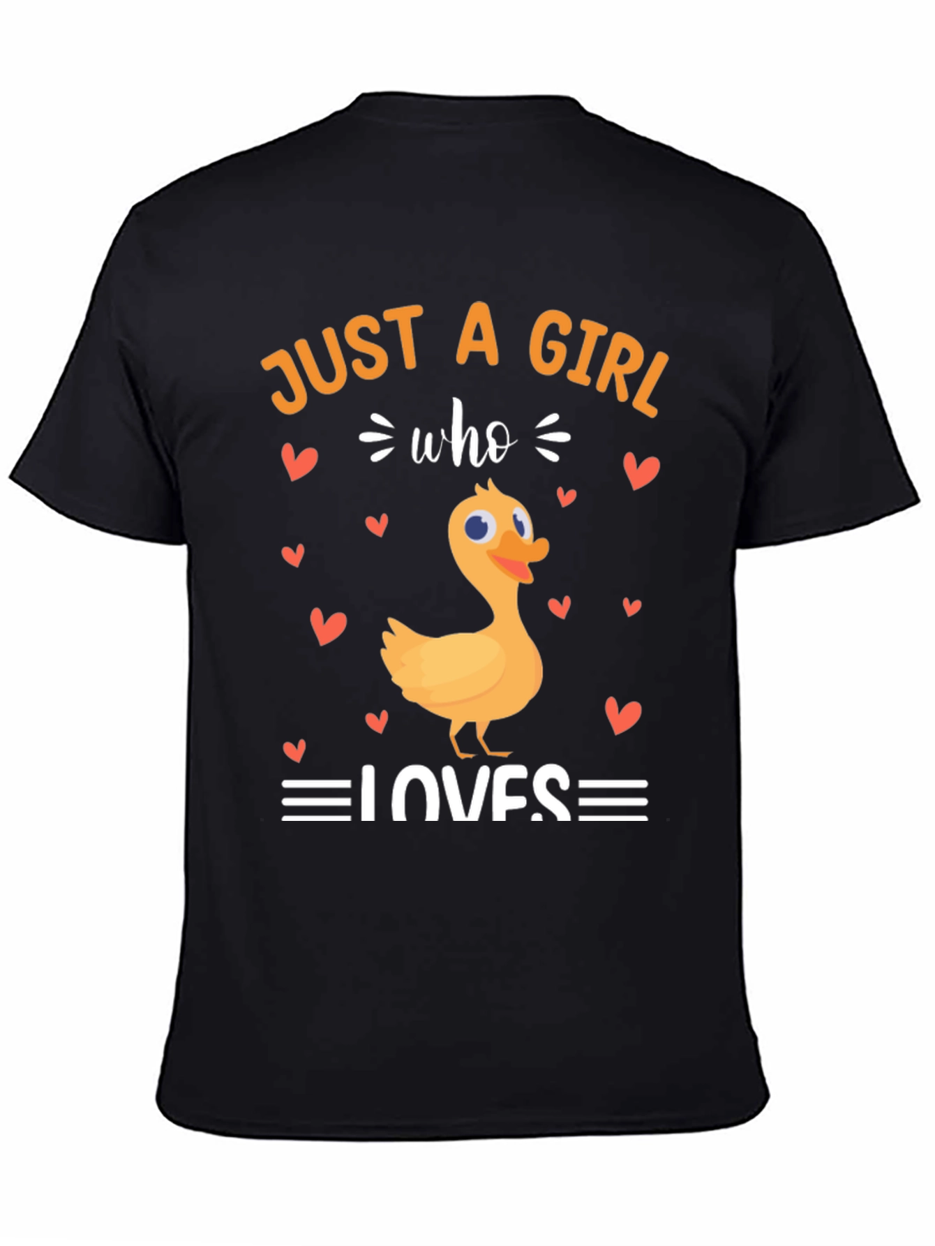 Black Girl Who Loves Ducks T-Shirt: Cute Animal Tee view 4