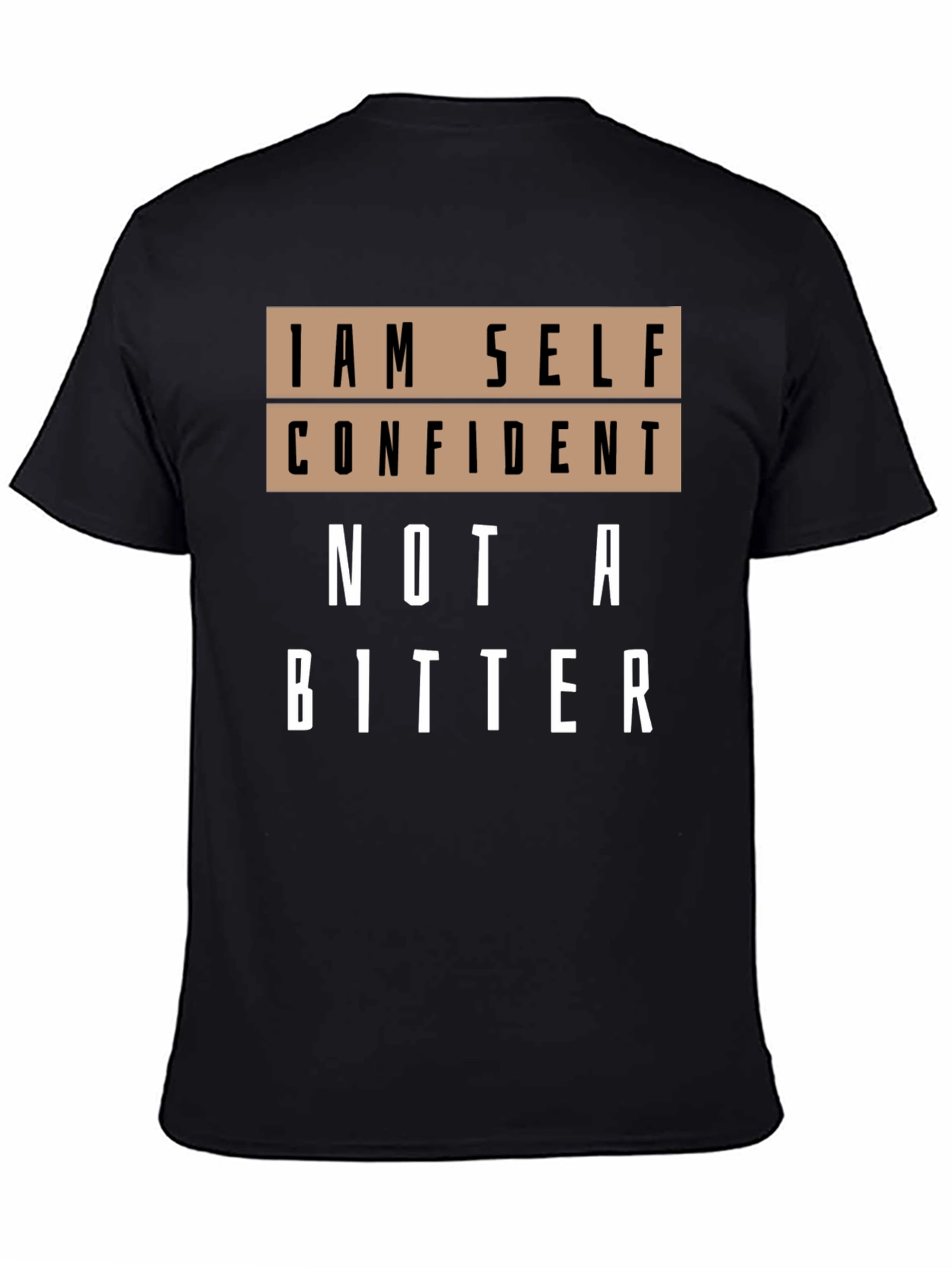Black Self Confident Graphic T-Shirt - Black view 4