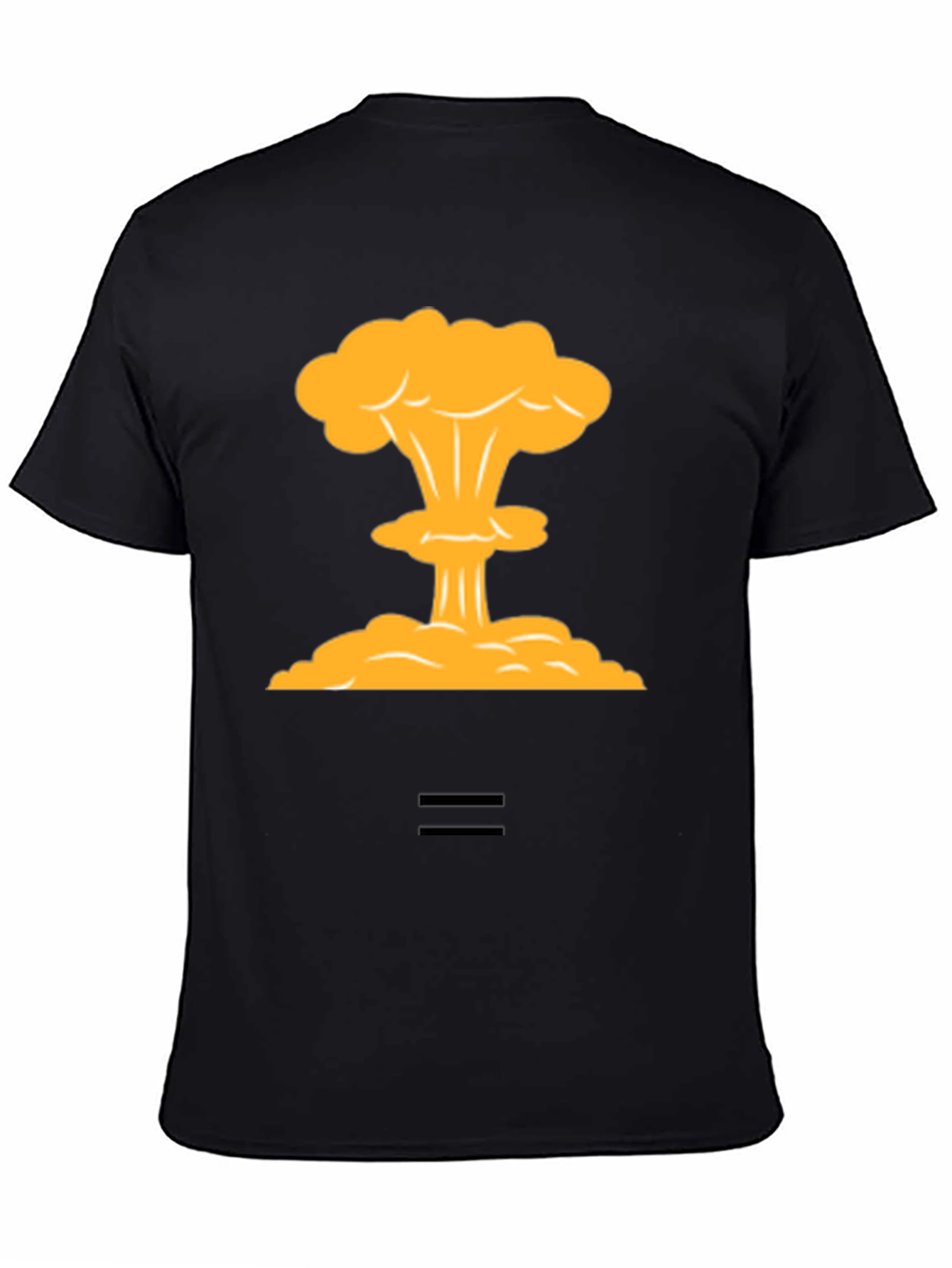 Black Atomic Blast Tee - Statement Graphic T-Shirt view 4