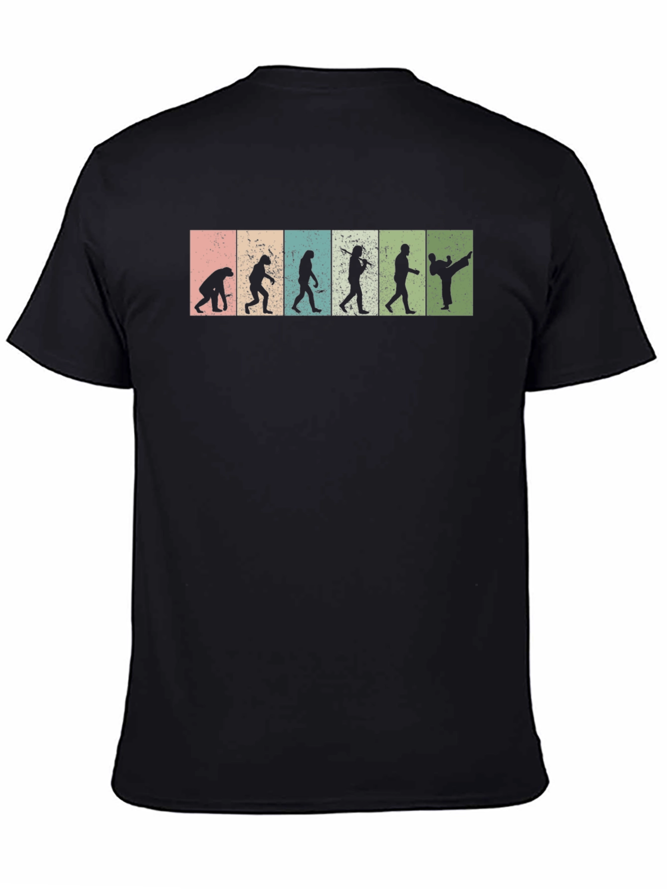 Black Evolution of Martial Arts T-Shirt - Black view 4