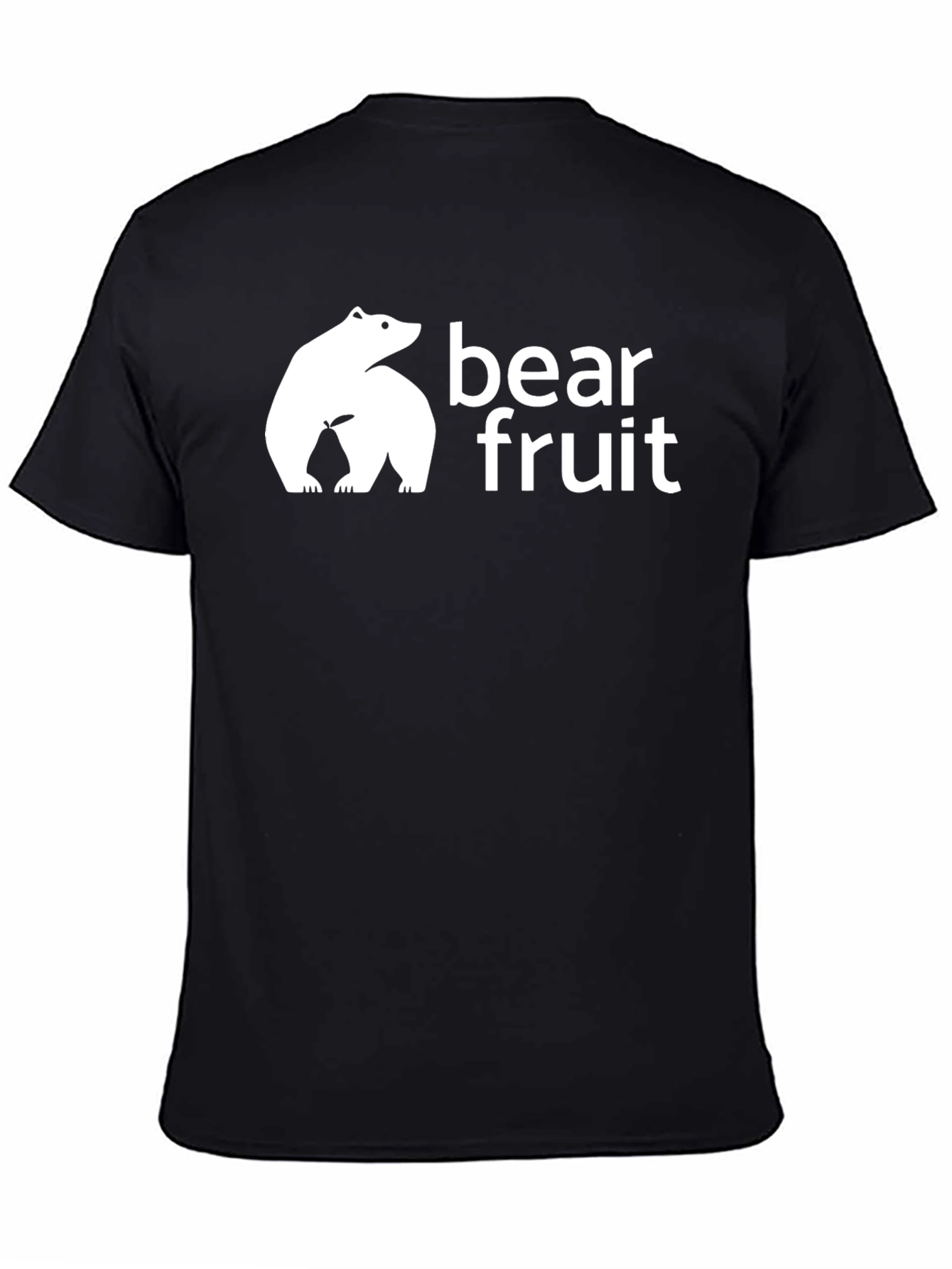 Black Bear Fruit Graphic T-Shirt - Funny Design view 4