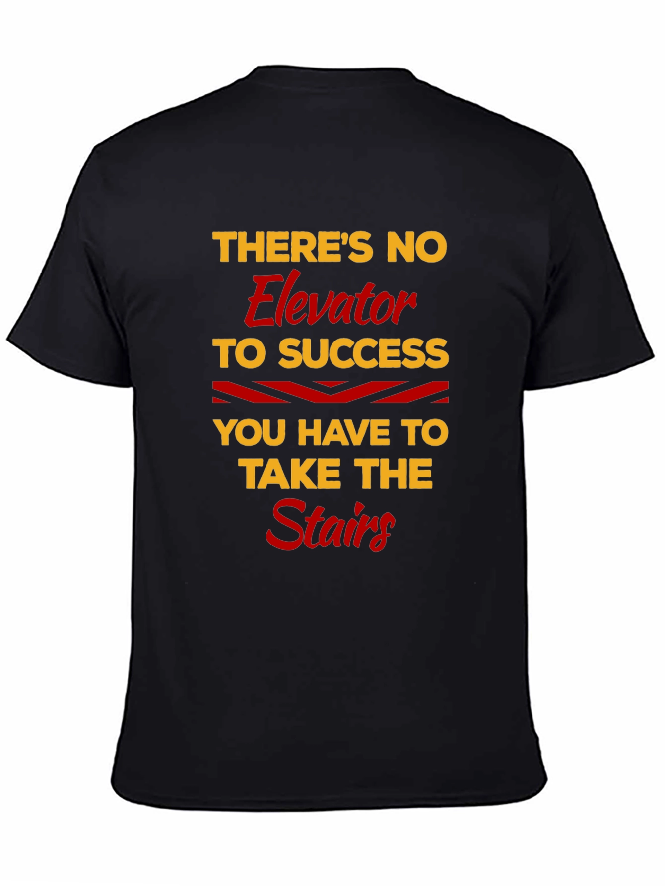 Black Inspirational Motivation Success T-Shirt view 4