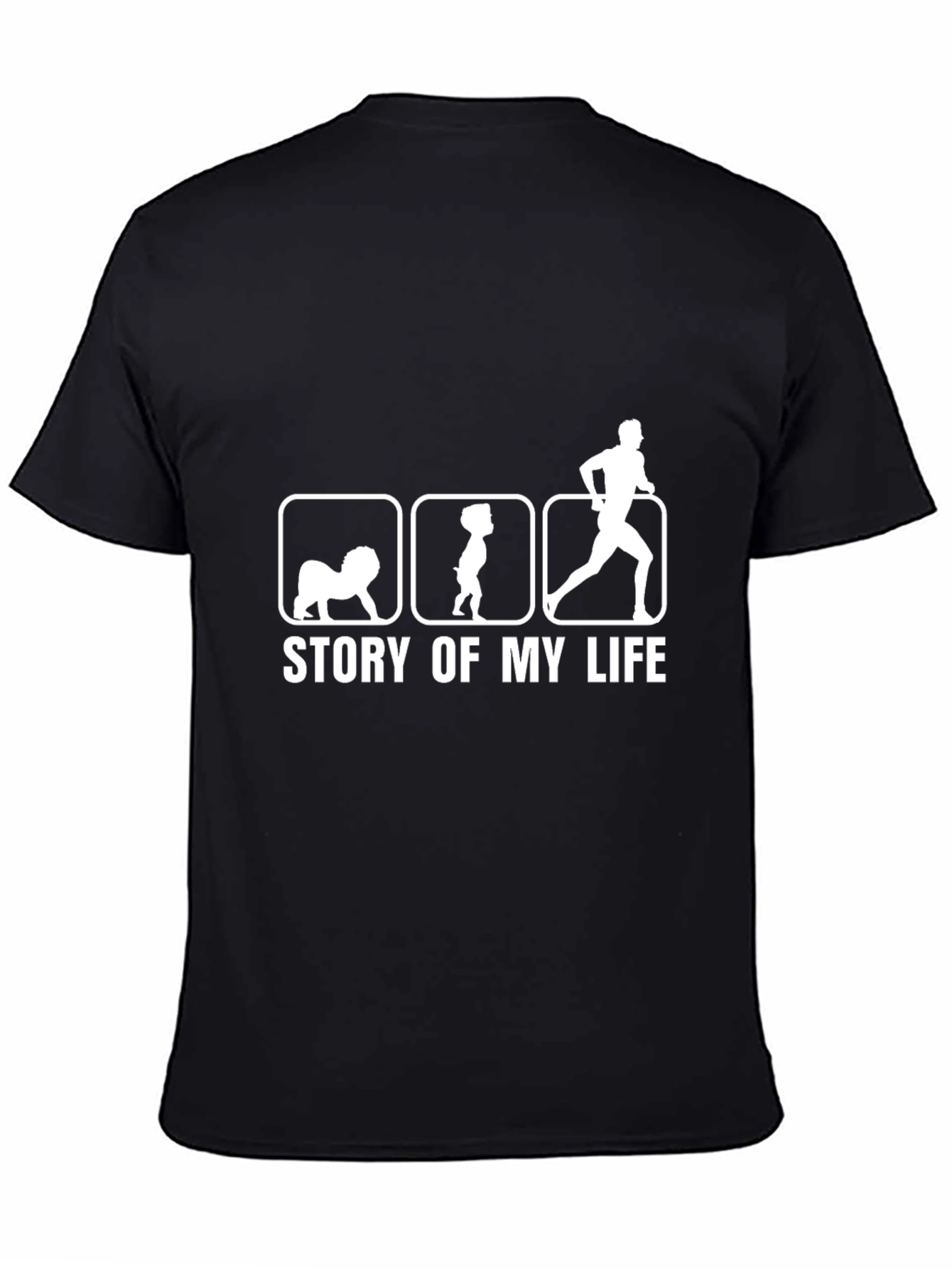 Black Story of My Life Graphic T-Shirt view 4