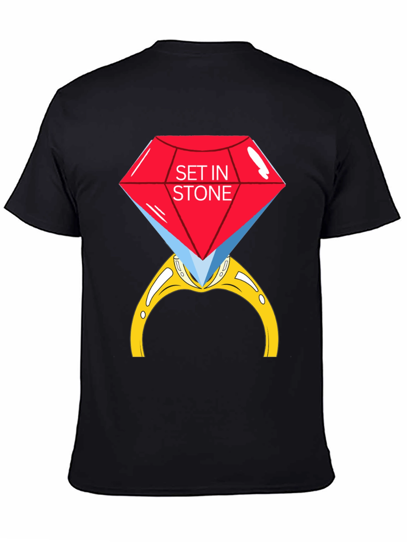 Black Set in Stone Graphic Tee view 4