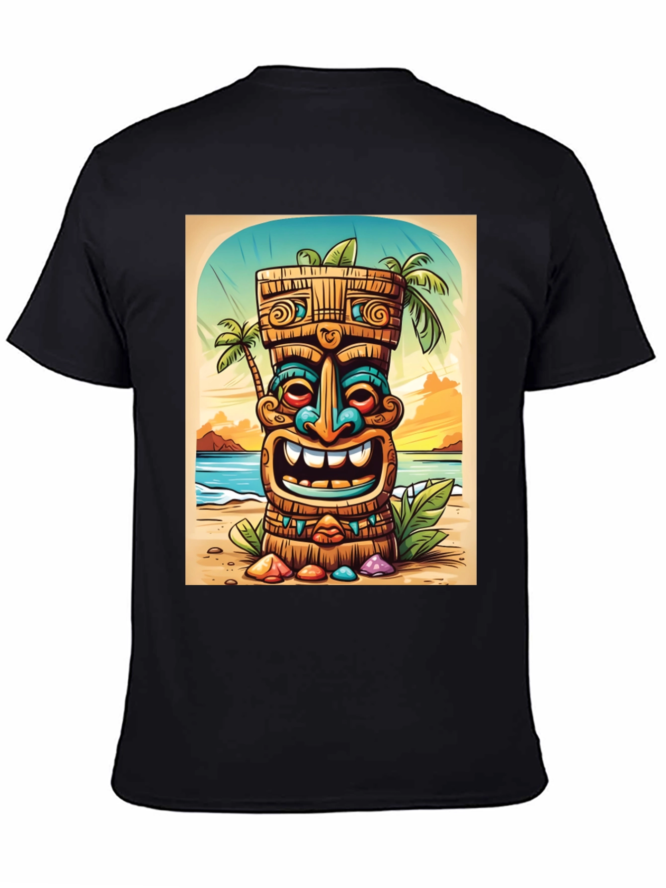 Tropical Tiki Graphic Tee - Island Vibes - 4