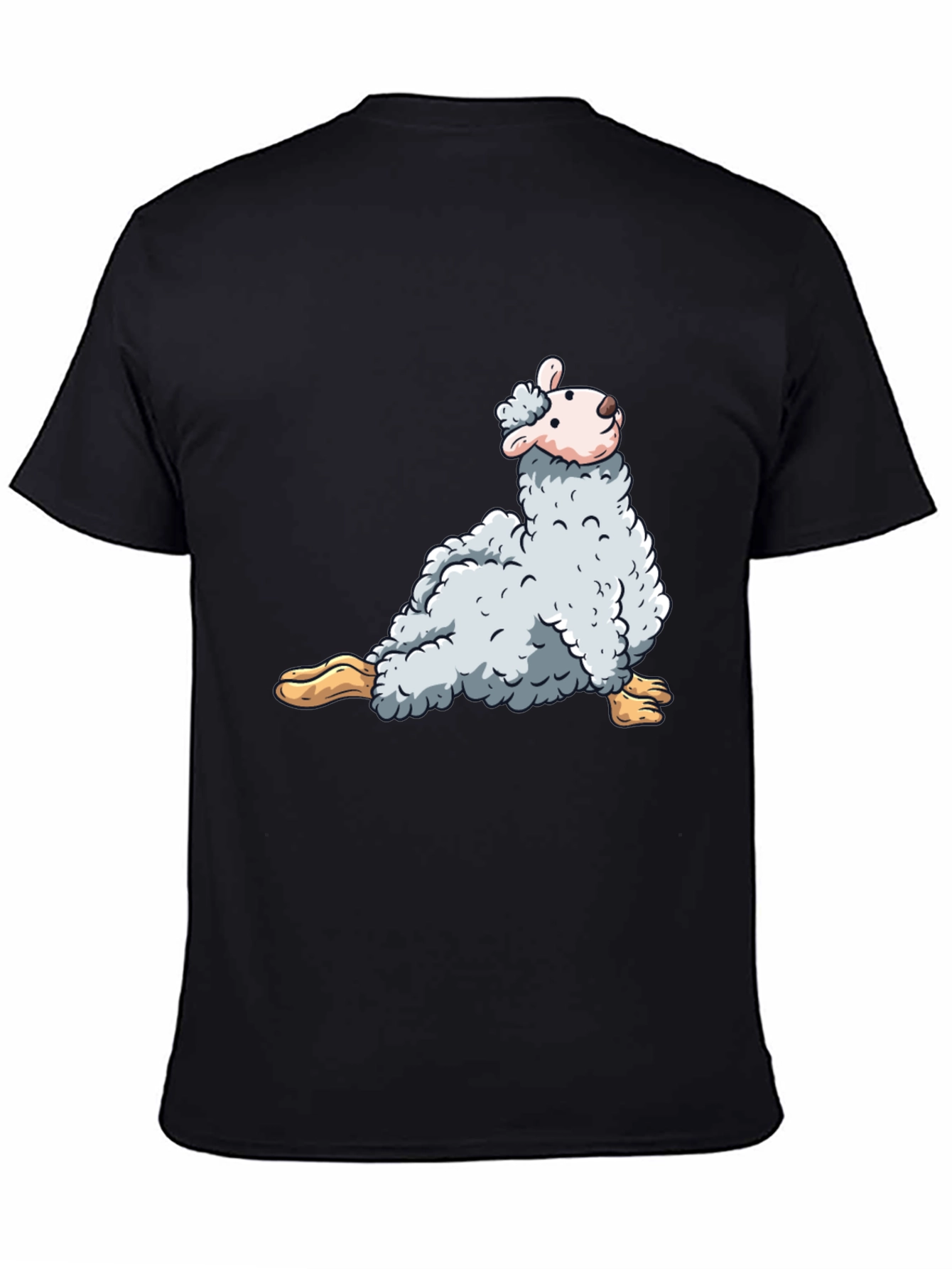 Black Llama Graphic T-Shirt - Soft Cotton Tee view 4