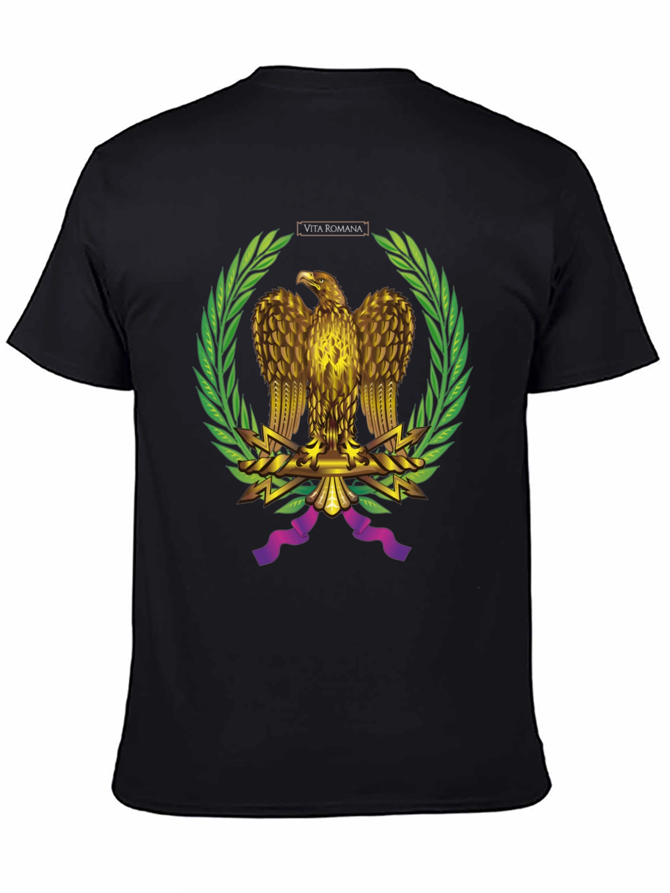 Black Vita Romana Eagle Graphic Tee view 4