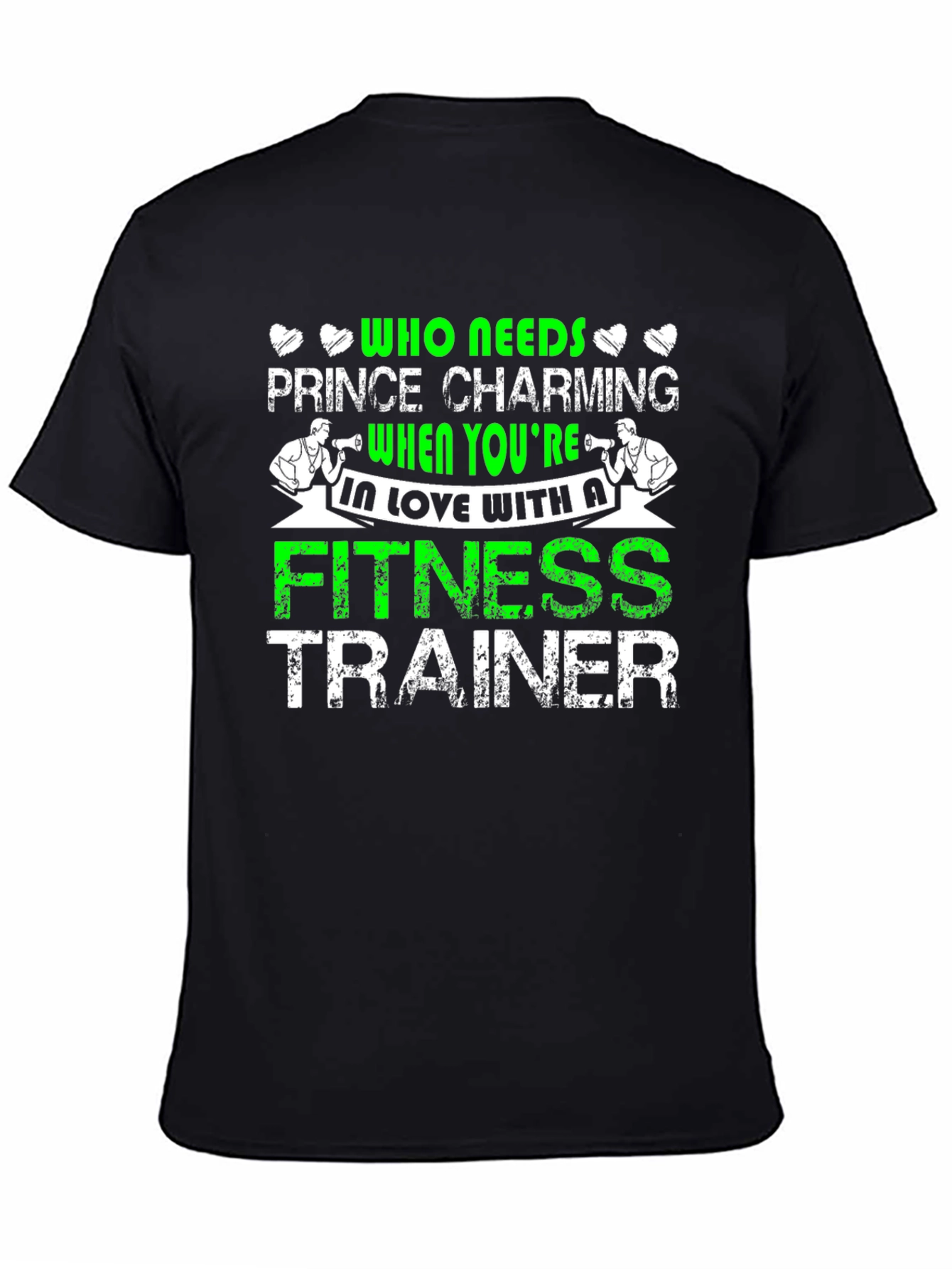 Black Fitness Trainer T-Shirt Funny Gym Workout Tee view 4