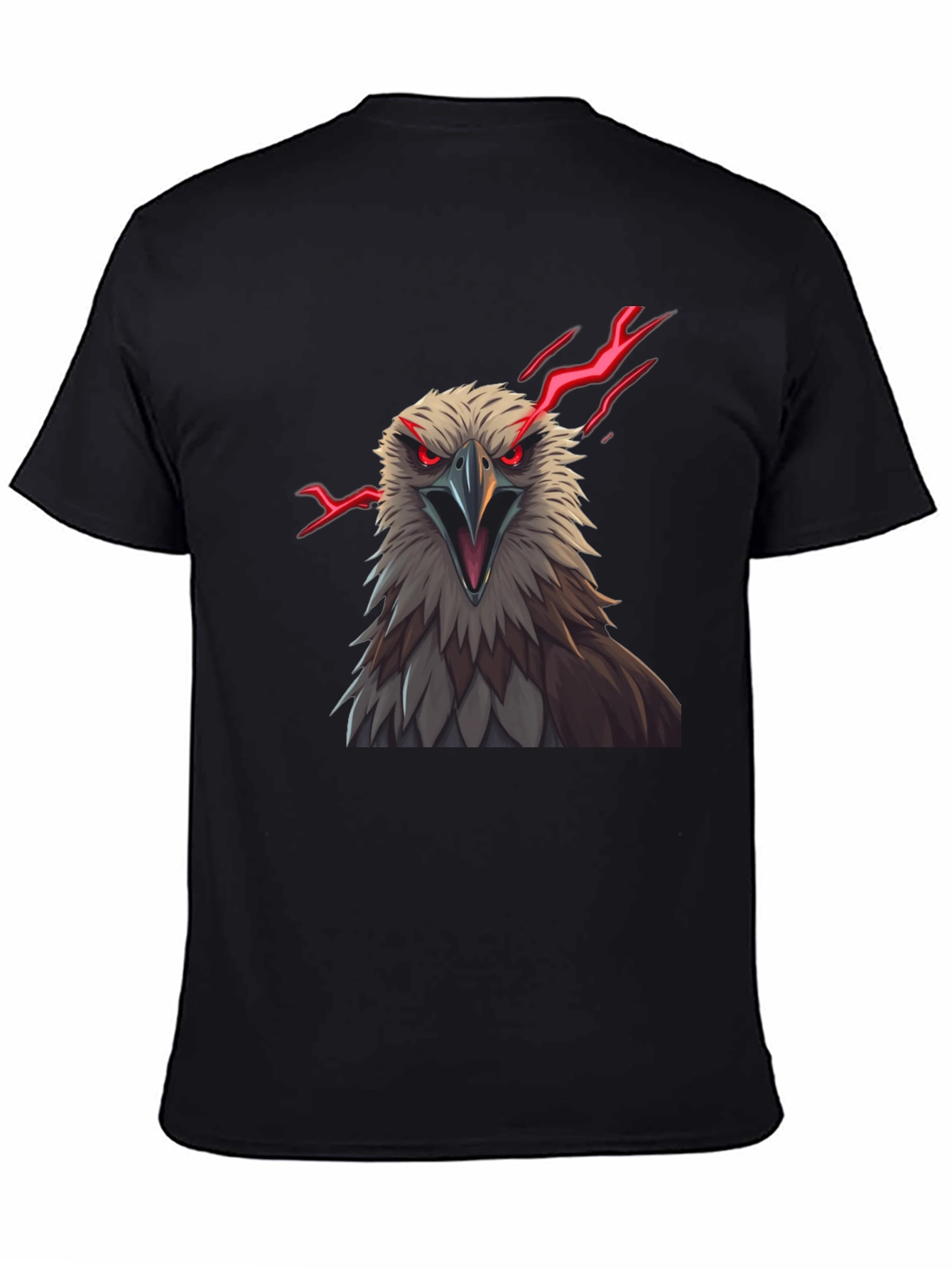 Black Men's Eagle Graphic Print Tee - Black view 4