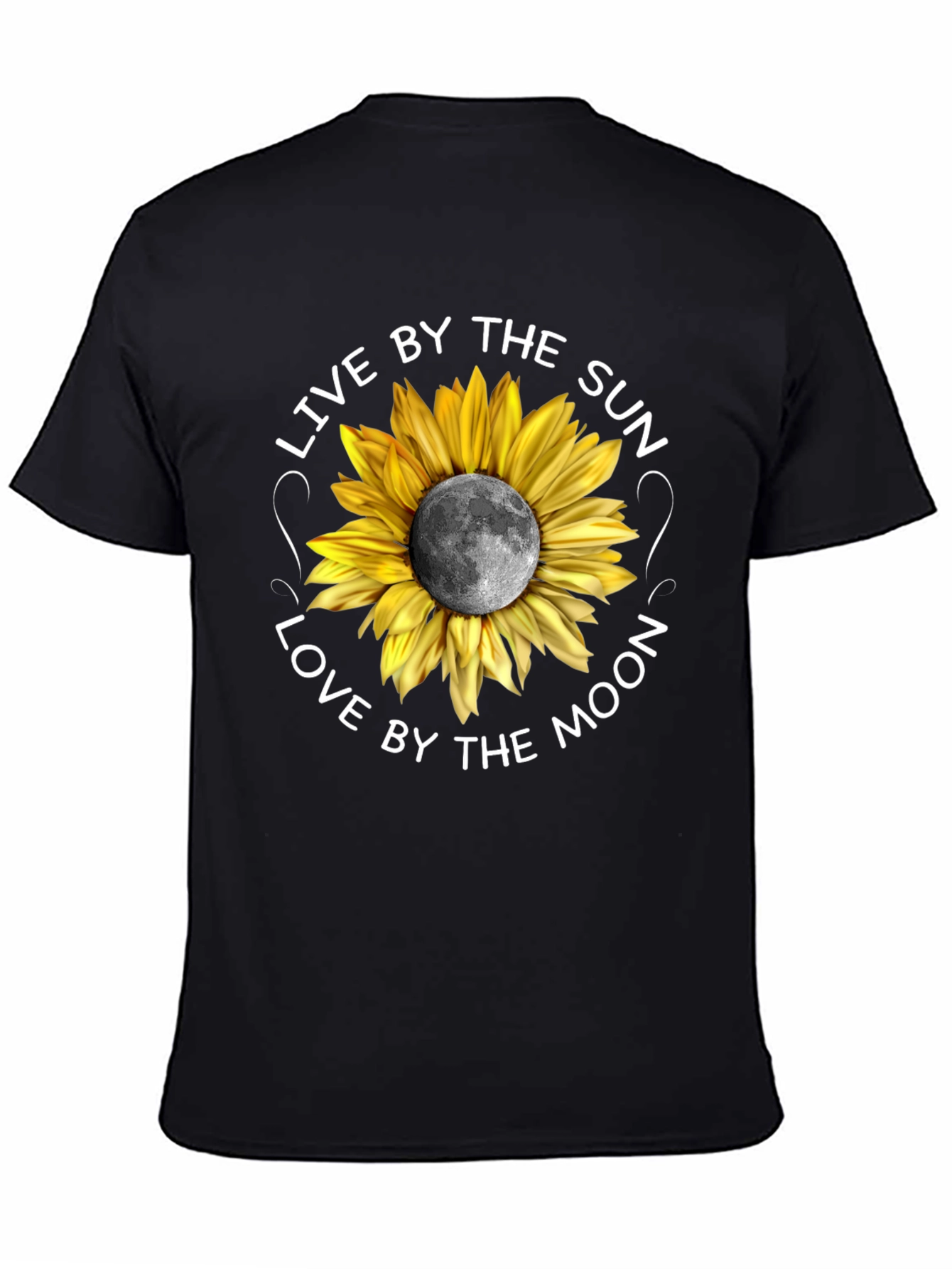 Black Sunflower Moon Graphic Tee - Live by the Sun view 4
