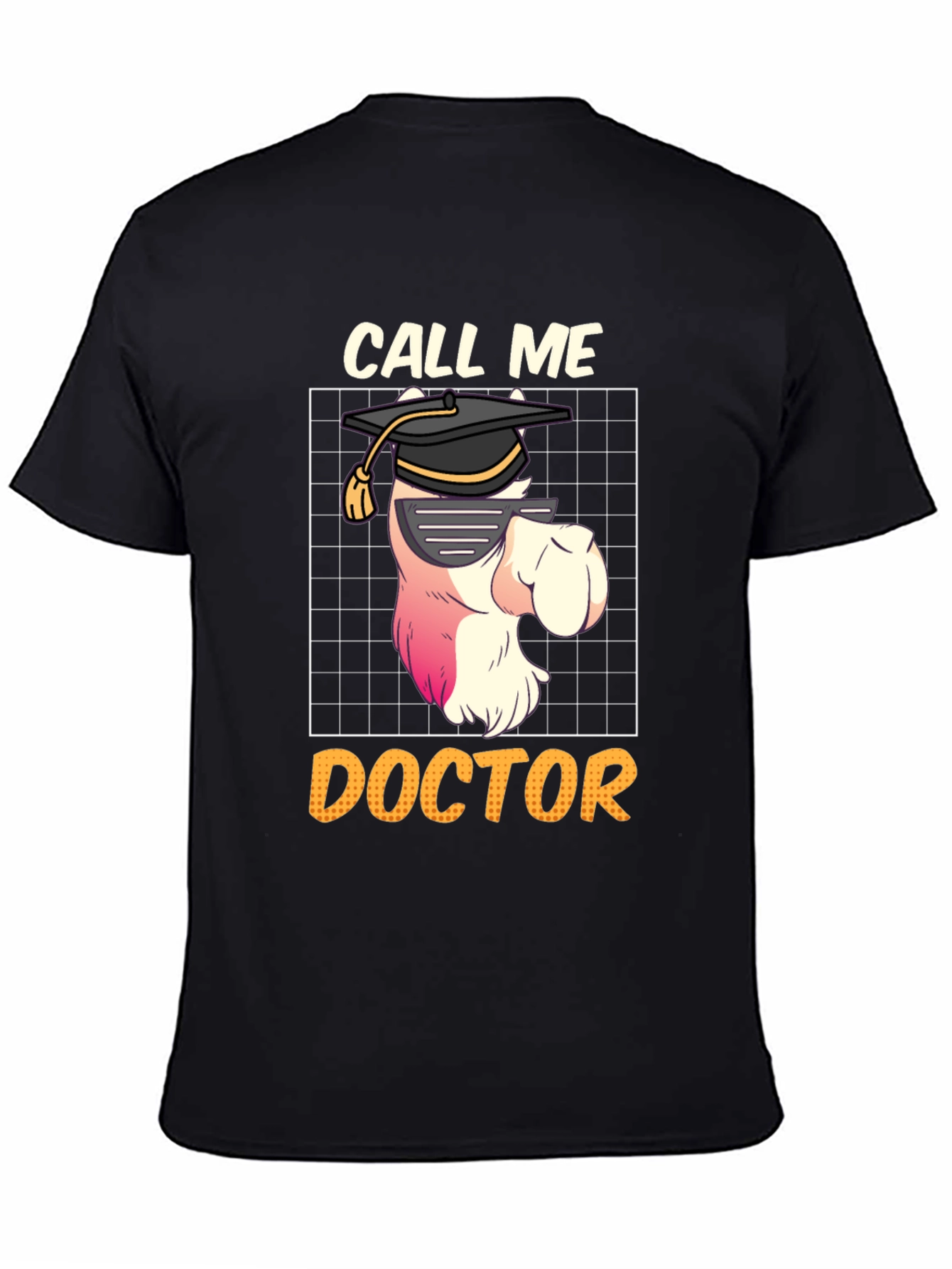 Black Call Me Doctor T-Shirt - Graduation Gift view 4