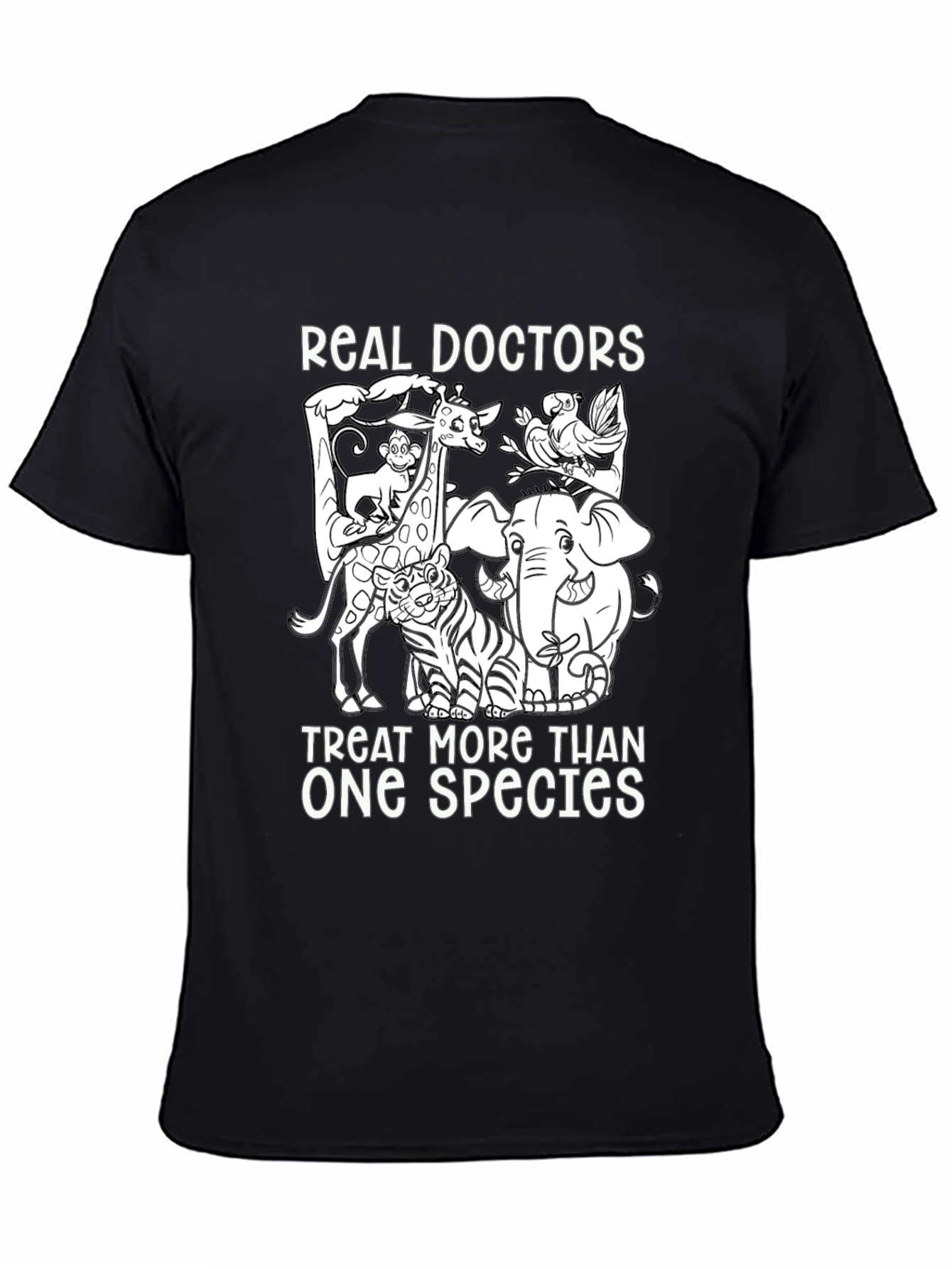 Vet T-Shirt - Real Doctors Treat More Than One Species - 4