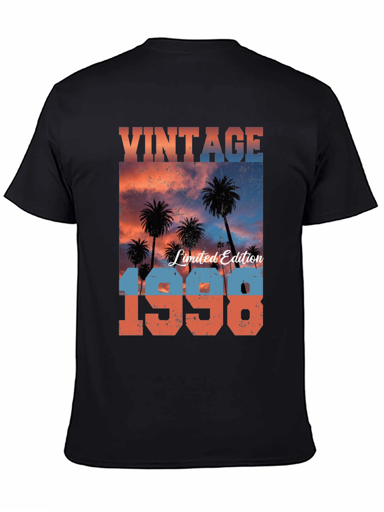 Black Vintage 1998 Palm Tree T-Shirt view 4