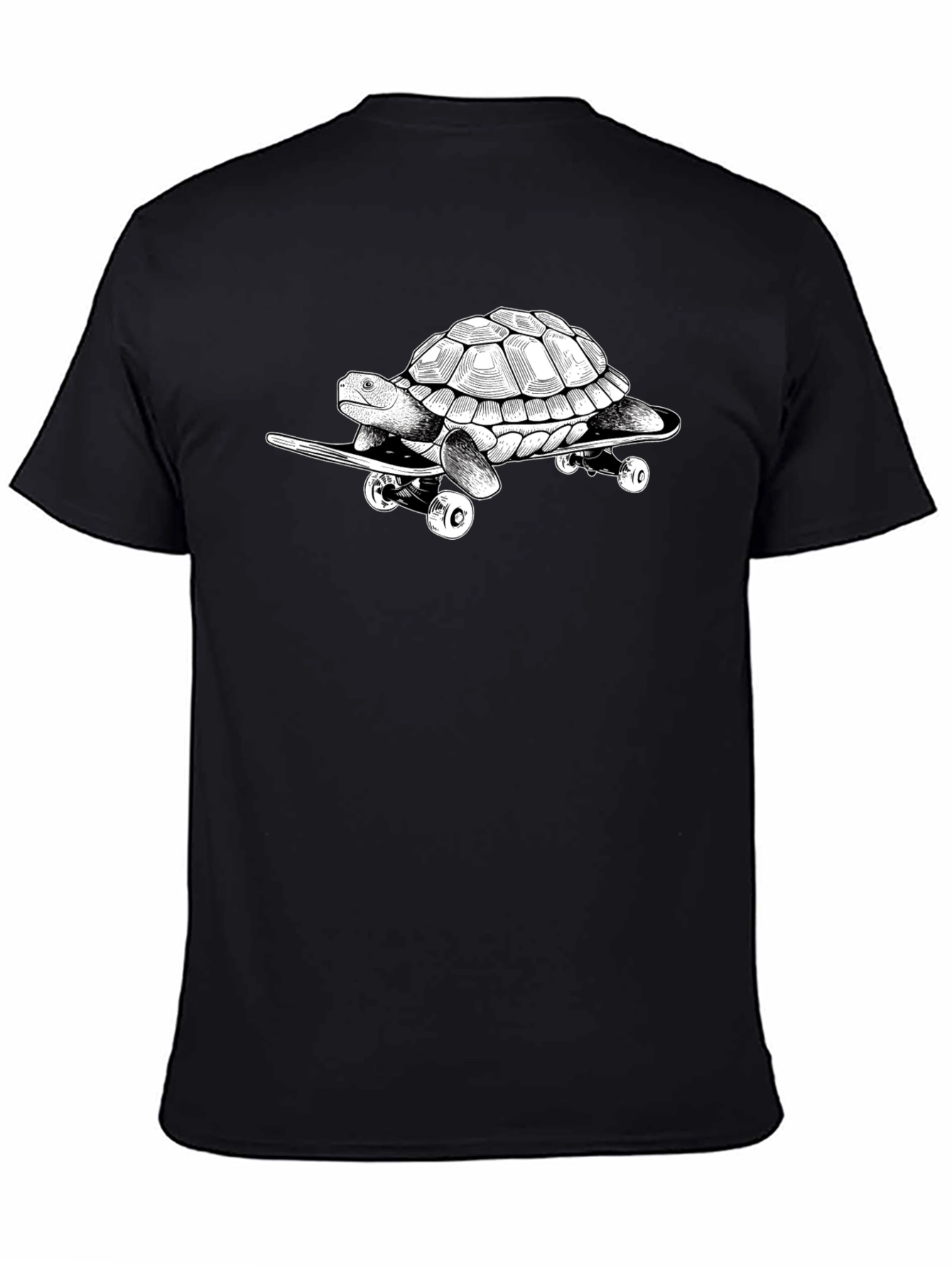 Black Turtle Skateboard T-Shirt view 4
