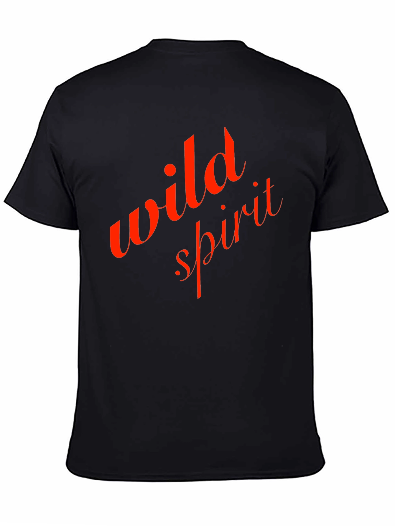 Black Wild Spirit Graphic Tee - Stylish Men's T-Shirt view 4