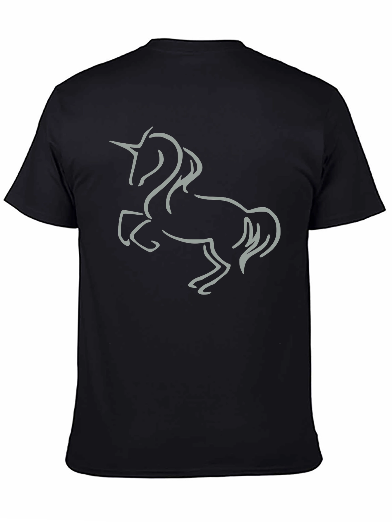 Black Unicorn Graphic Tee - Black view 4