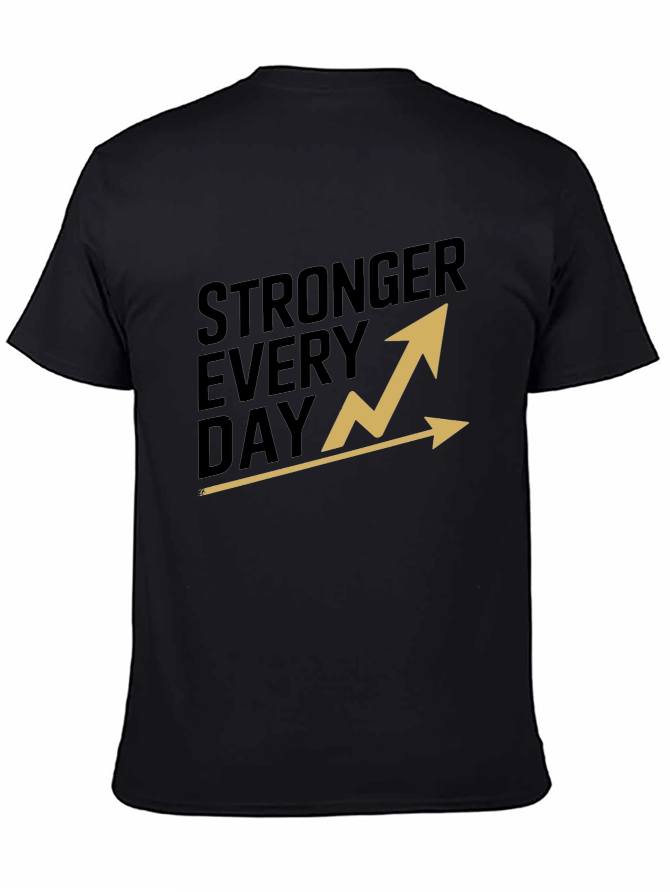 Black Stronger Every Day Graphic T-Shirt - Black view 4
