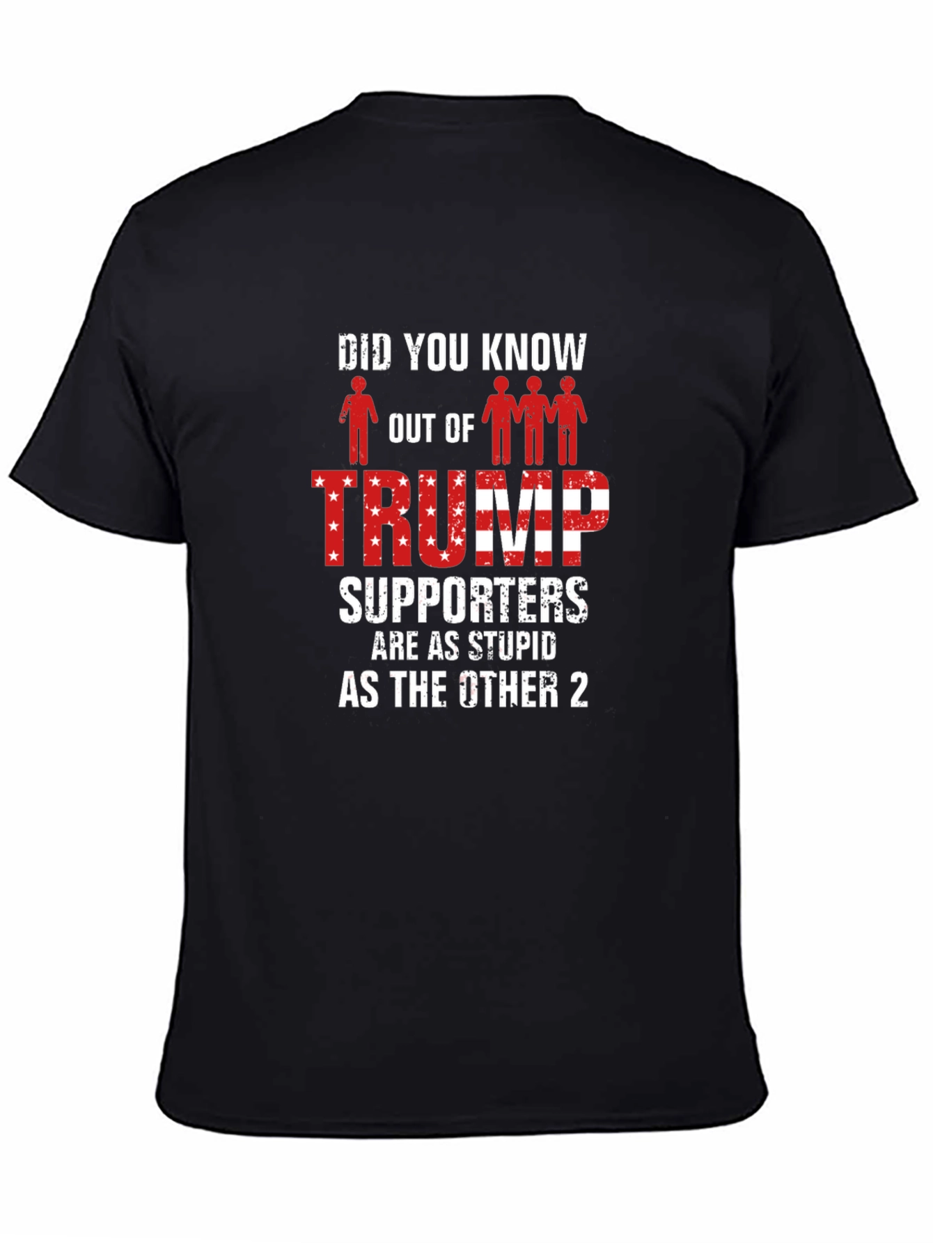 Black Funny Trump Supporter Graphic T-Shirt view 4