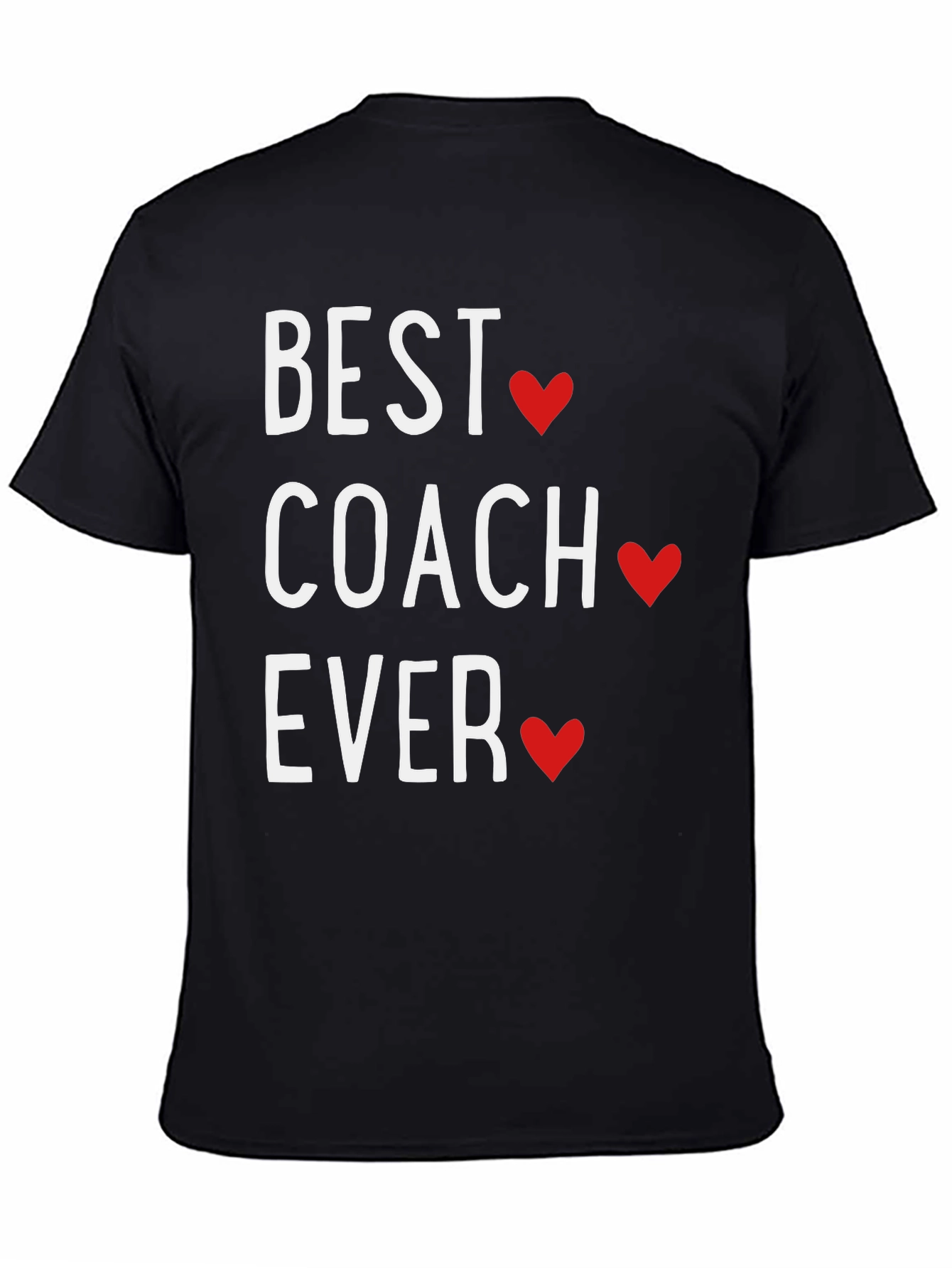 Black Best Coach Ever T-Shirt view 4