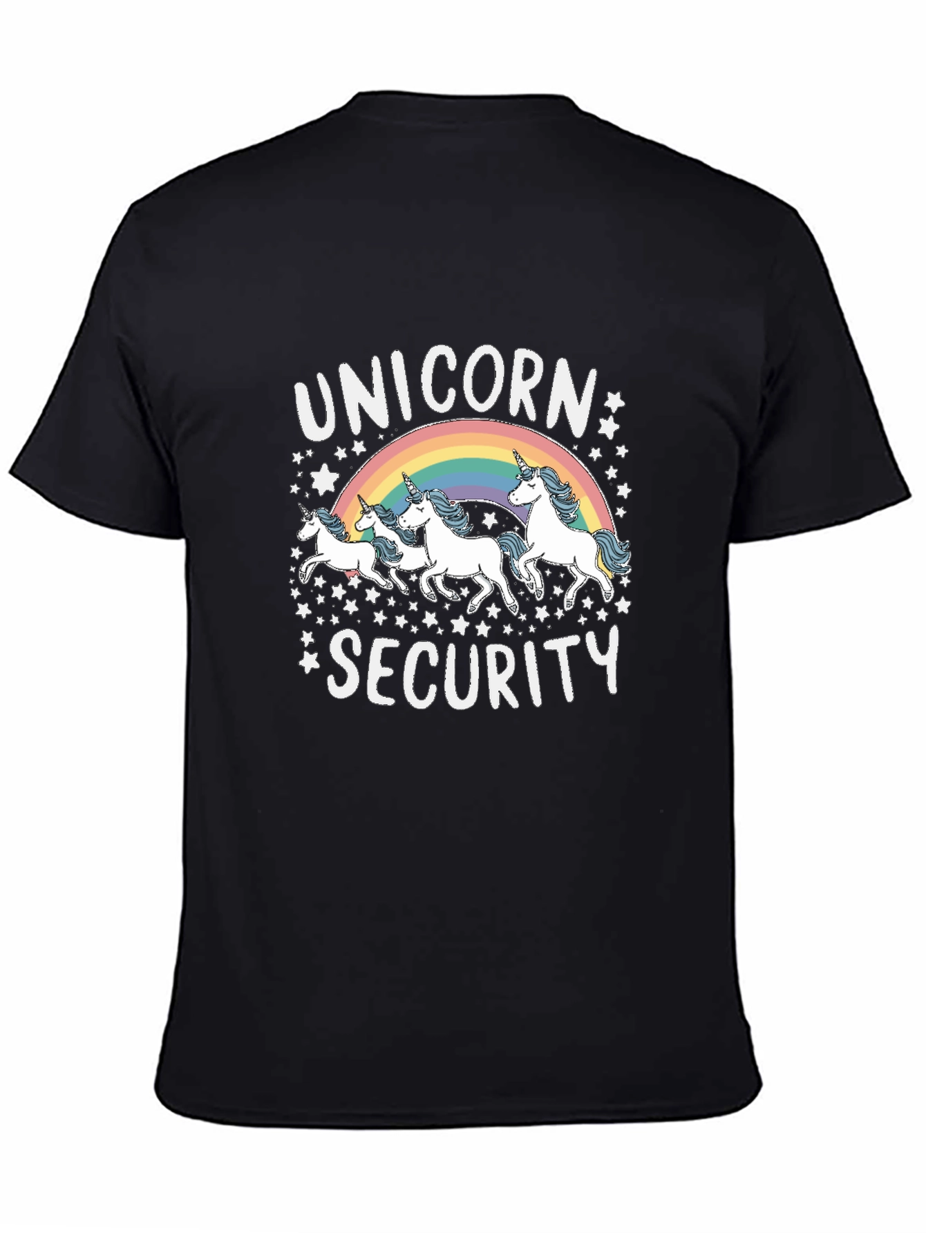 Black Unicorn Security Graphic Tee view 4