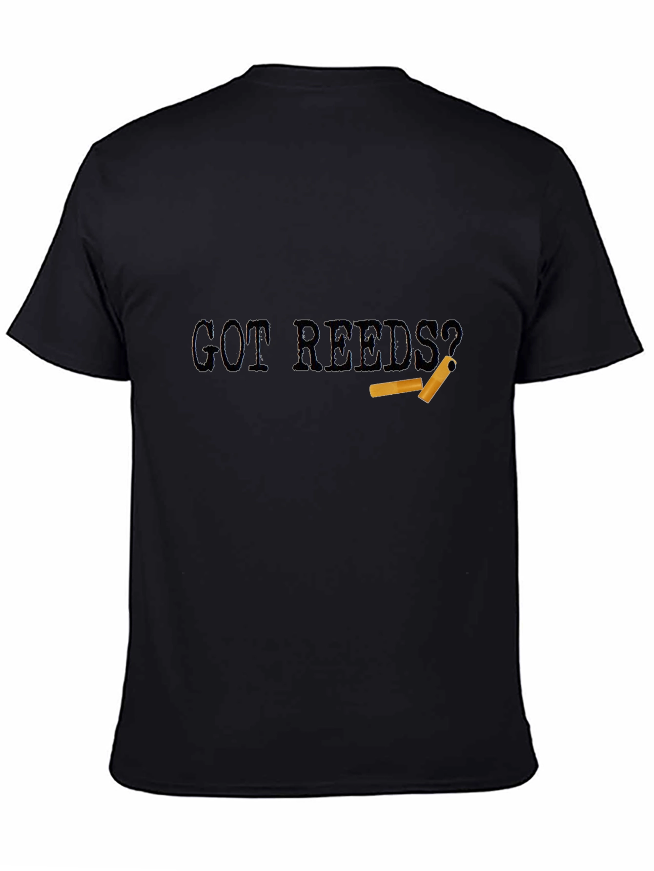 Black Got Reeds? Musician T-Shirt - Black view 4