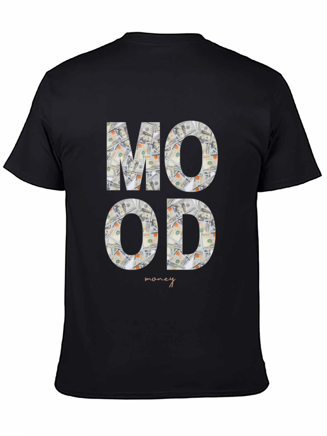 Black Money Mood Graphic Tee - Stylish & Unique view 4