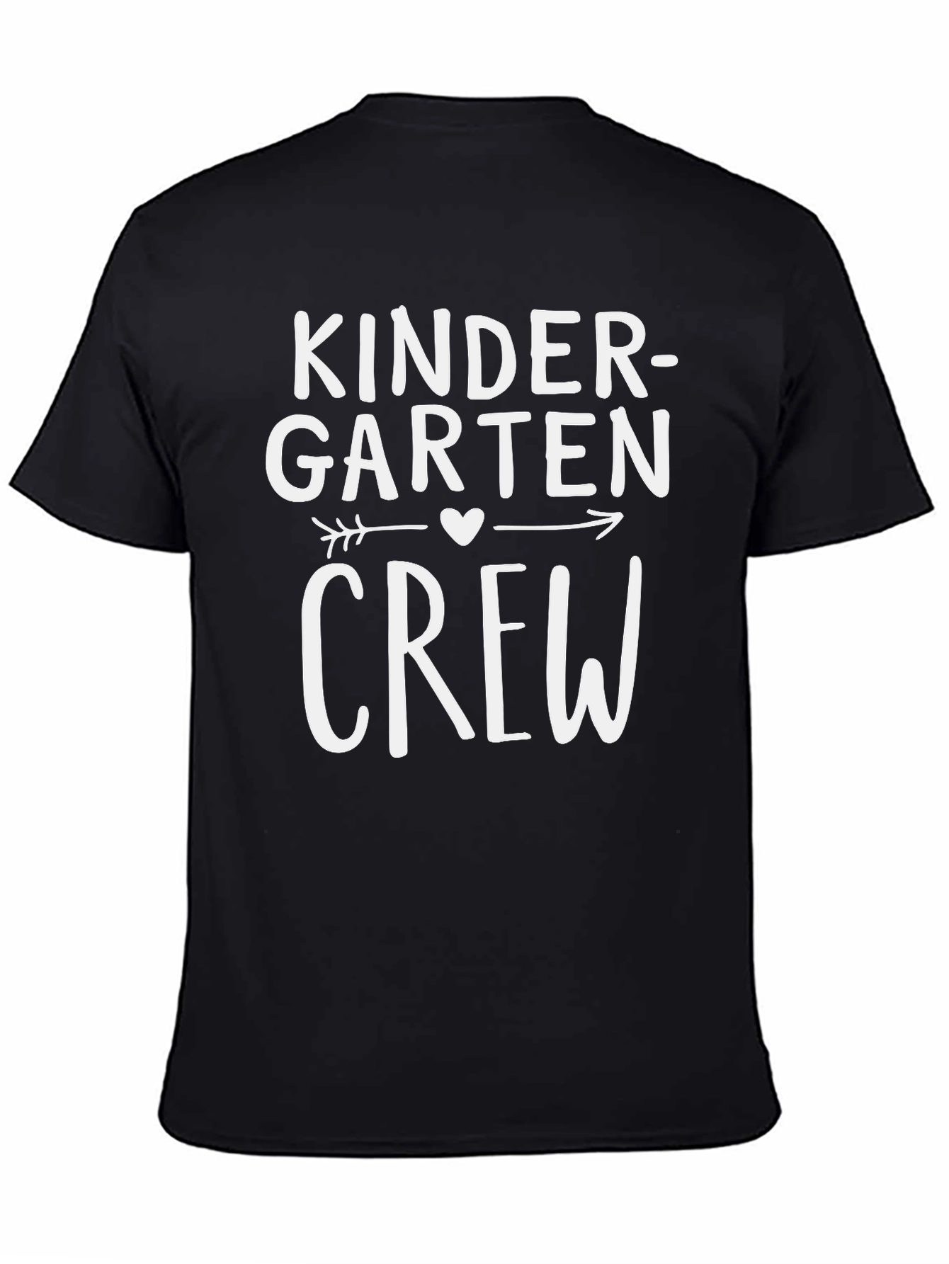 Black Kindergarten Crew T-Shirt - Teacher or Student Apparel view 4