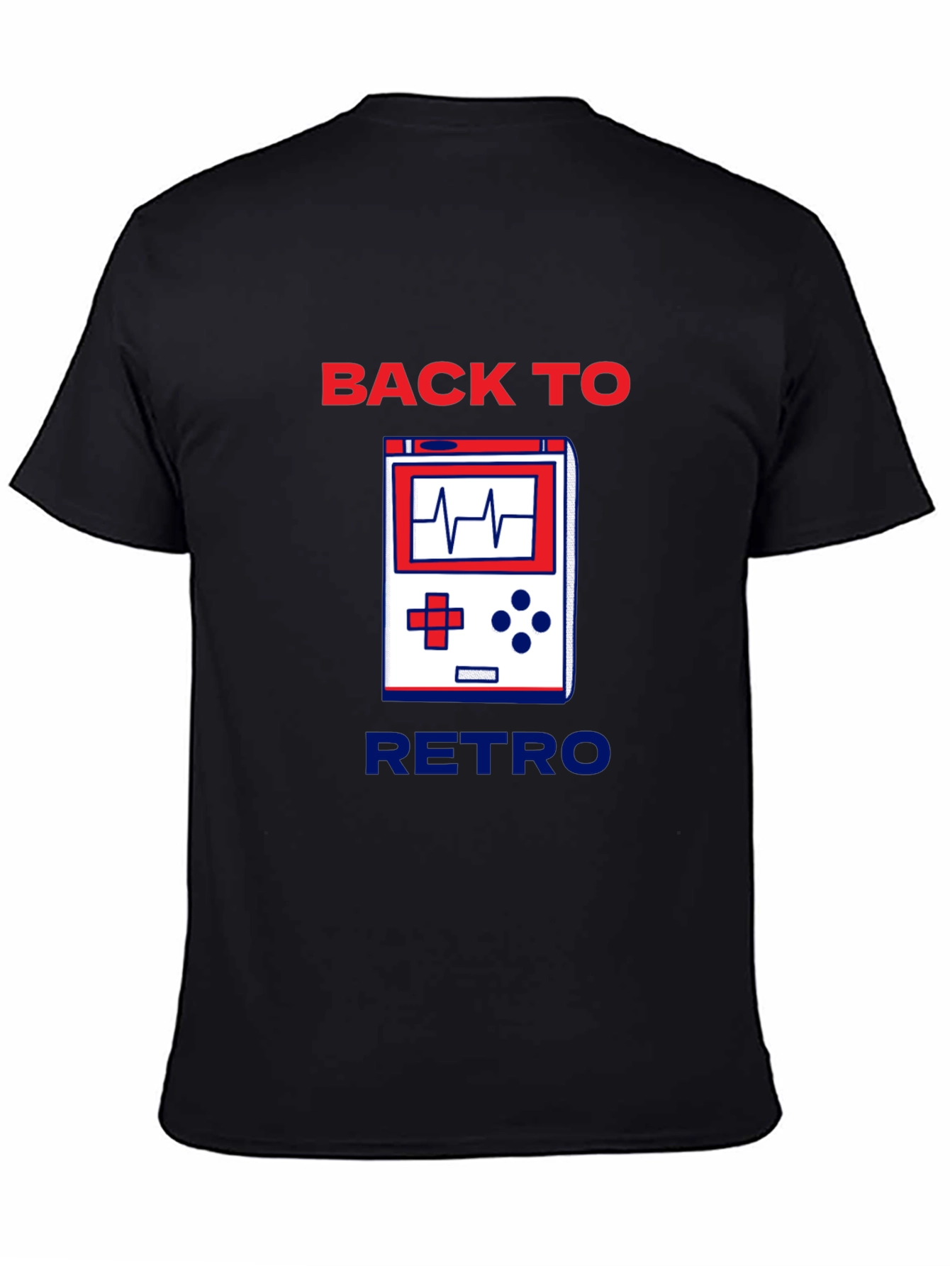 Black Retro Gamer T-Shirt - Classic Style view 4