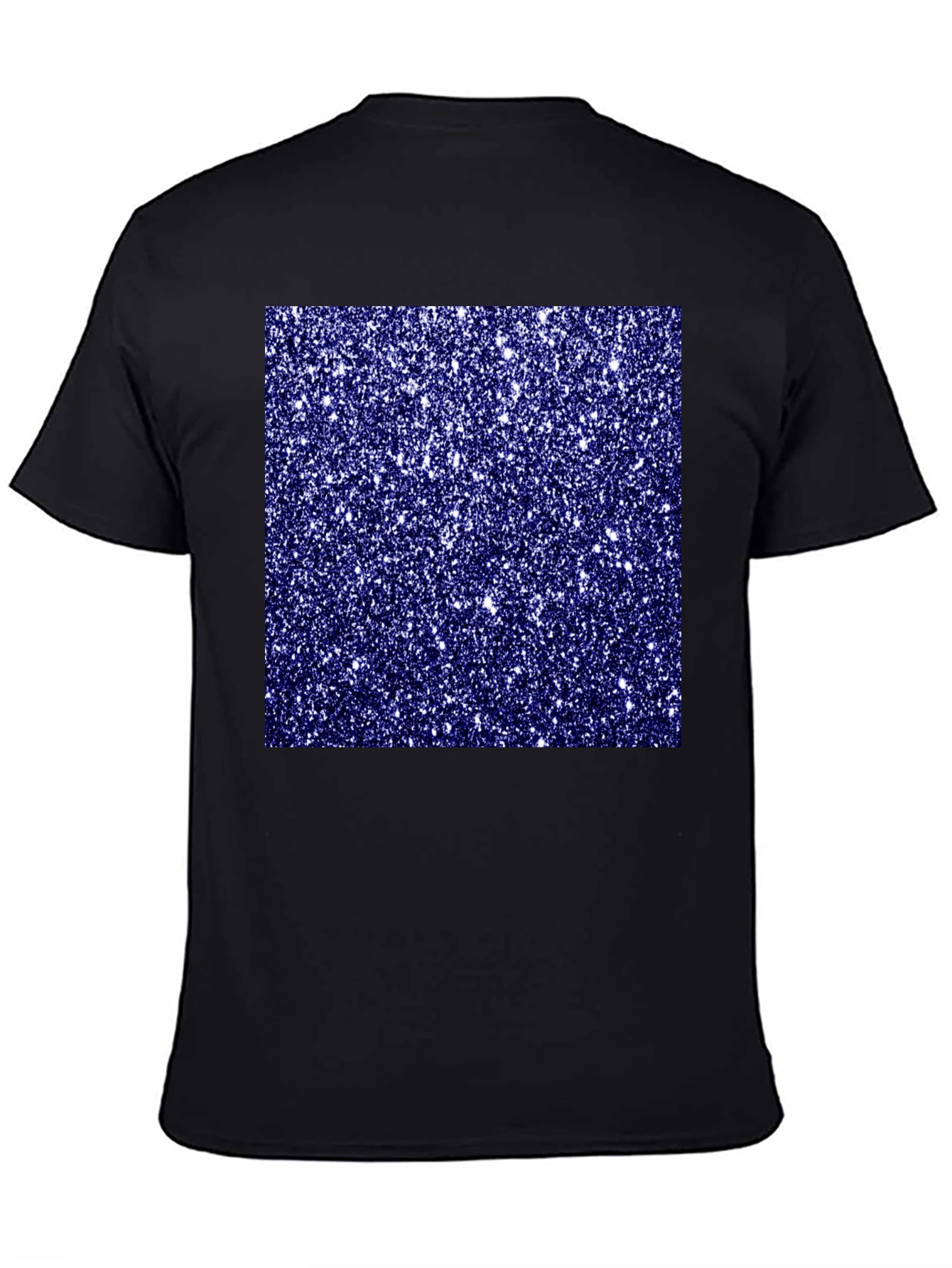 Black Sparkle Pattern Black Tee view 4