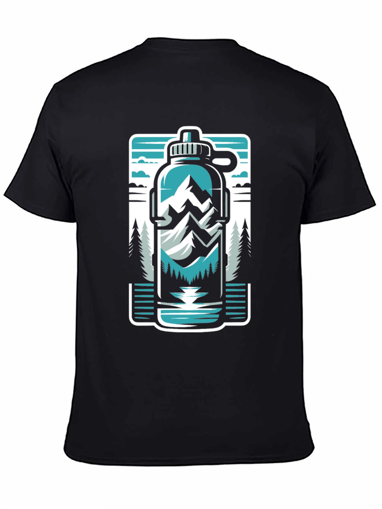 Black Adventure Awaits Graphic Tee view 4