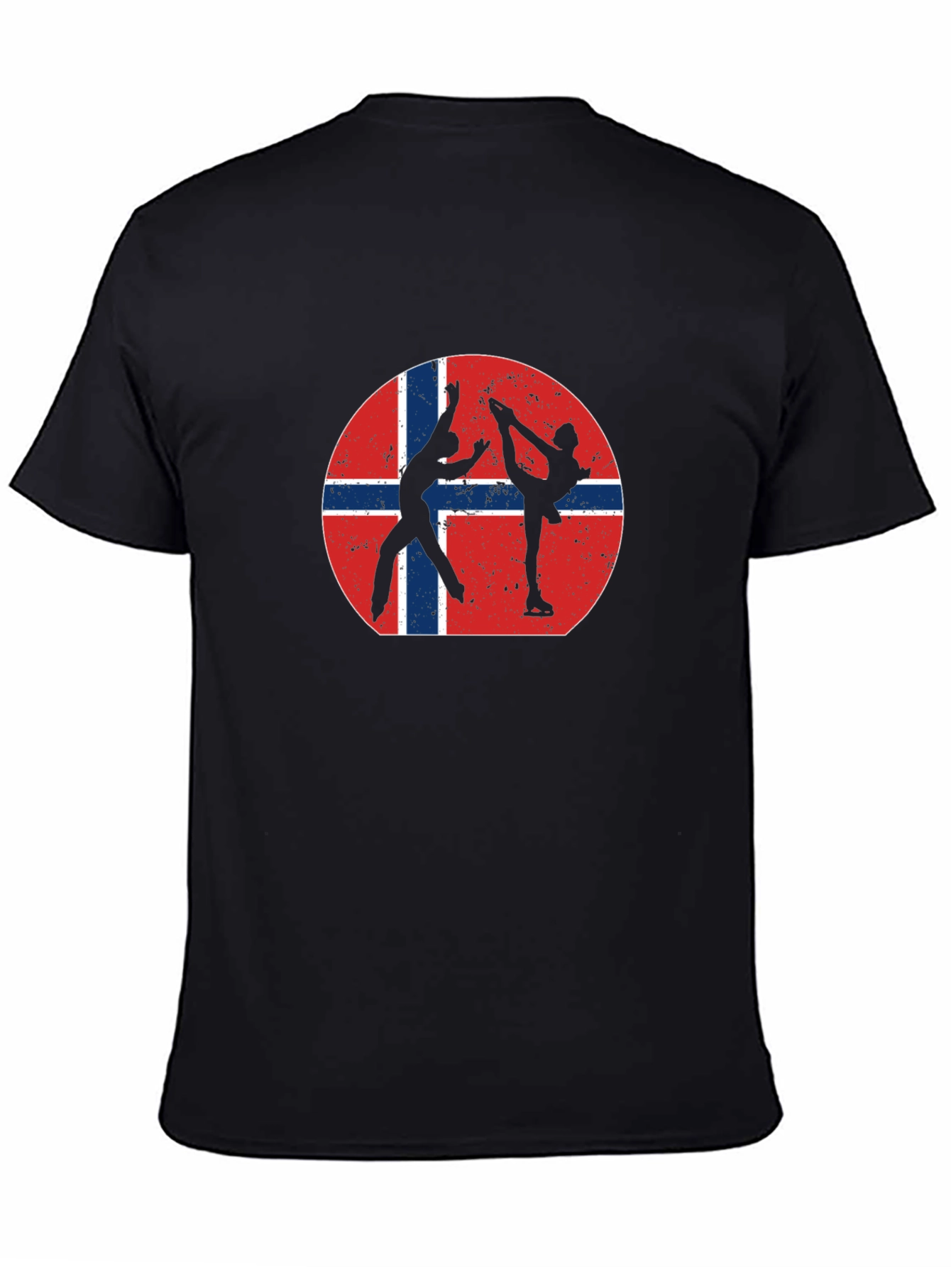 Black Norway Figure Skating T-Shirt view 4