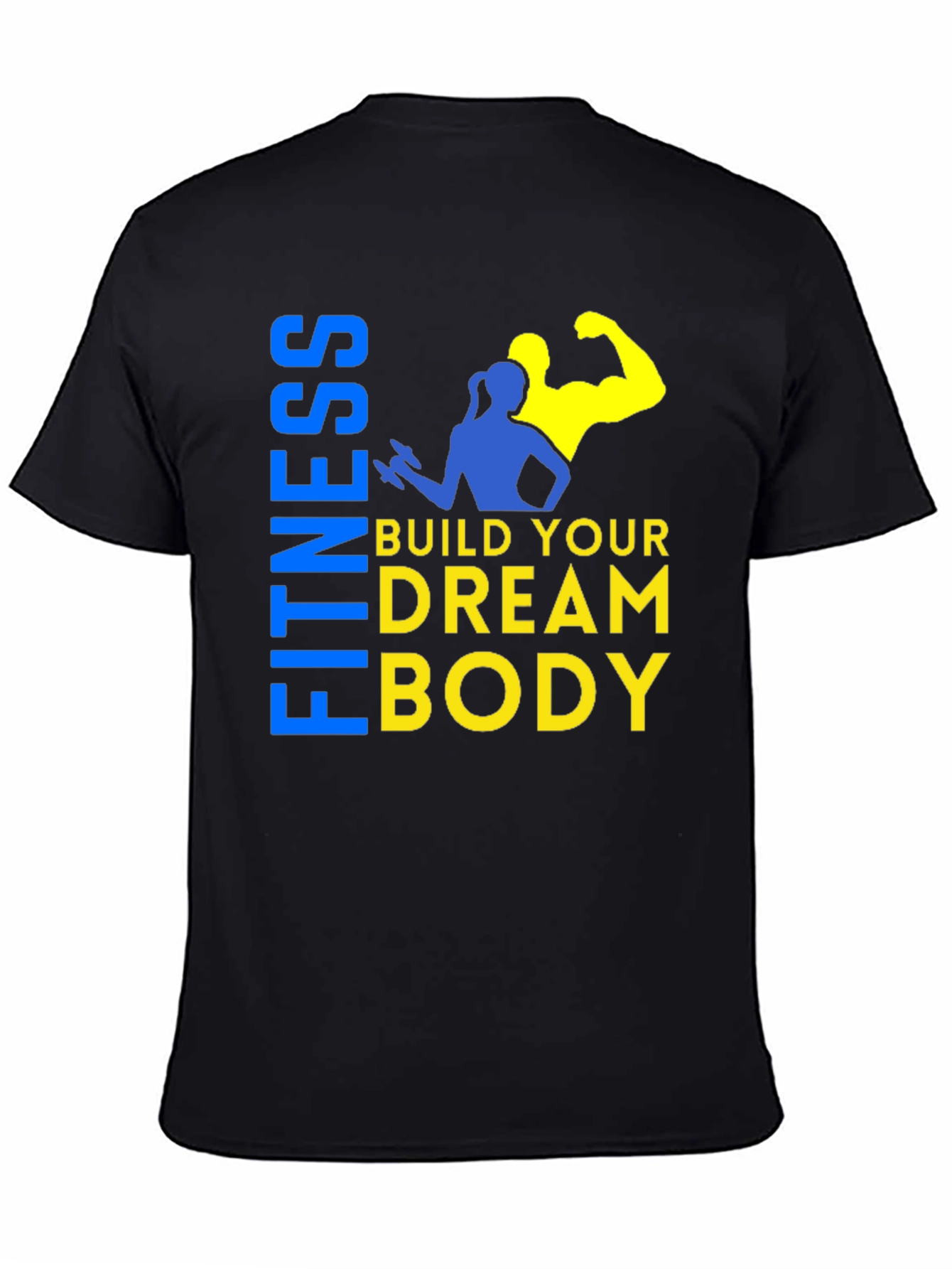 Black Fitness Dream Body Graphic Tee view 4