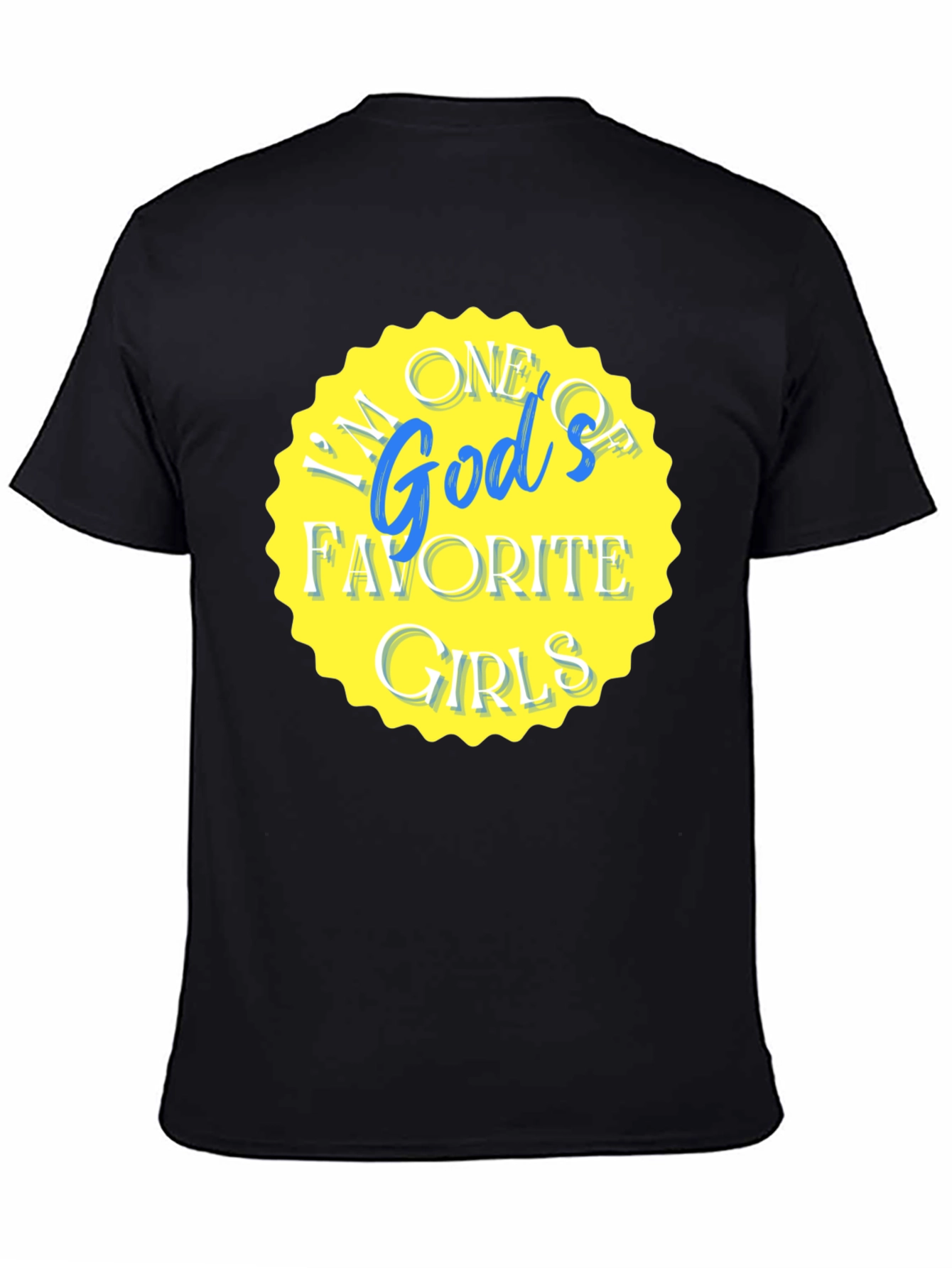 Black God's Favorite Girls Graphic Tee view 4