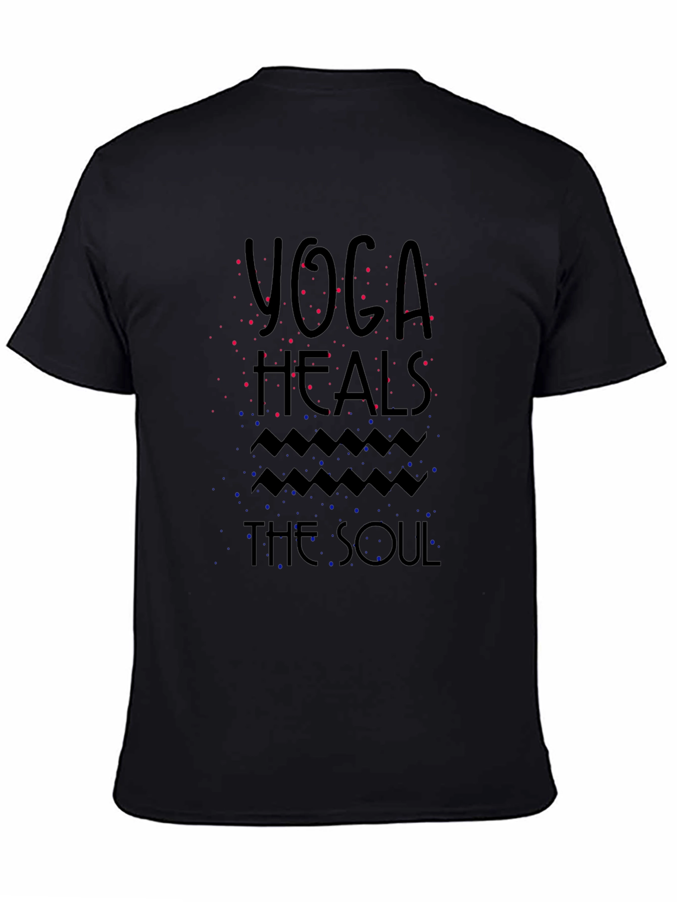 Black Yoga Heals the Soul Graphic Tee view 4