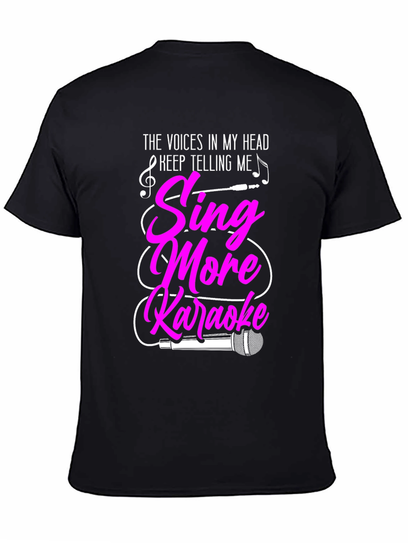 Black Sing More Karaoke Graphic T-Shirt view 4