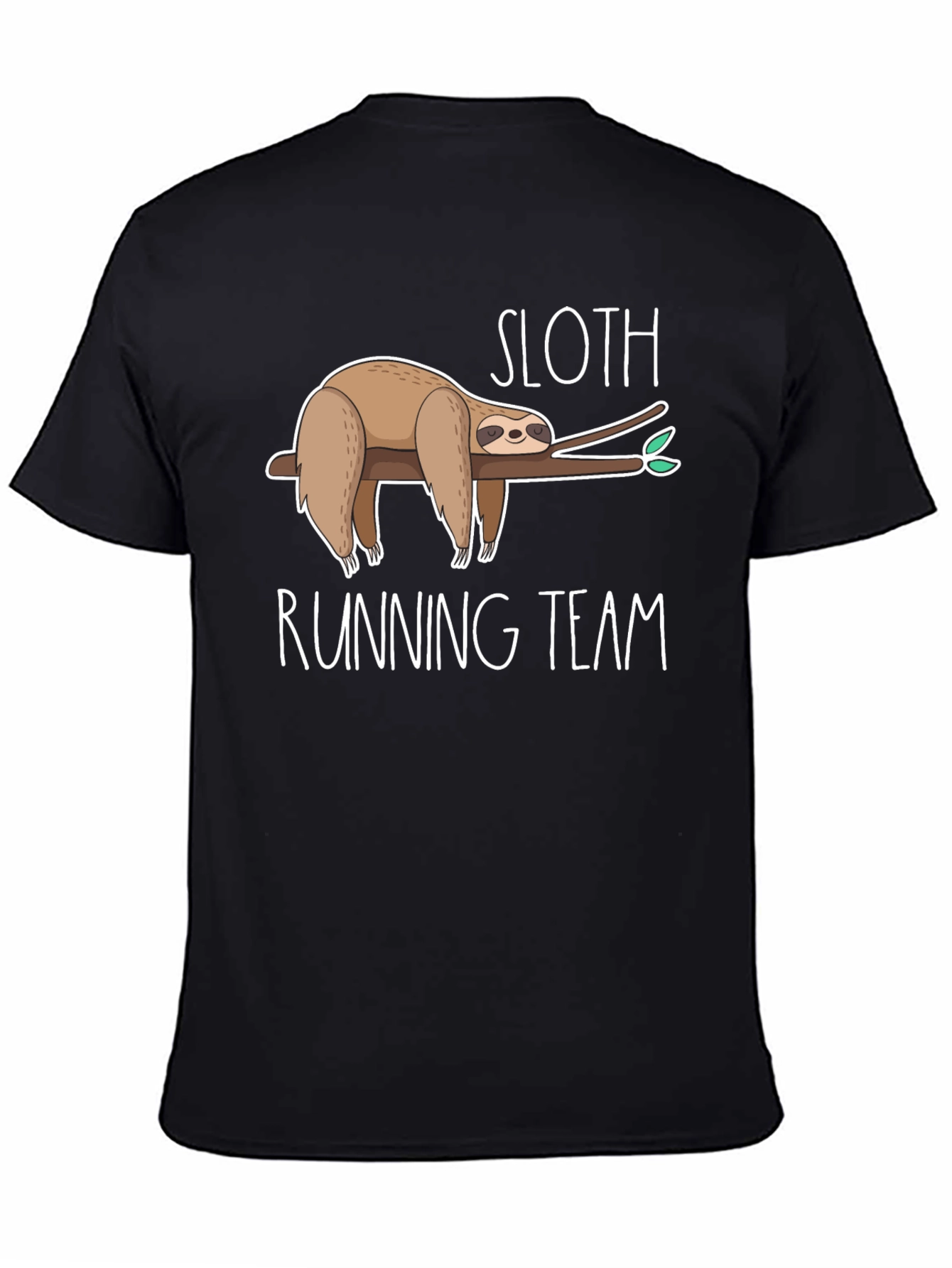 Black Sloth Running Team Graphic Tee view 4