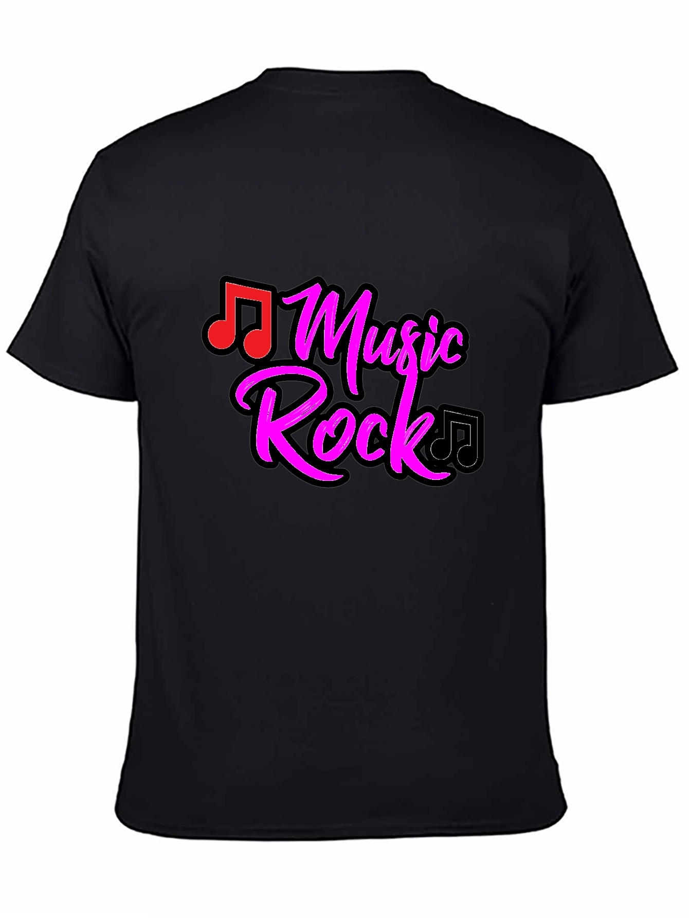 Black Music Rock Graphic Tee view 4