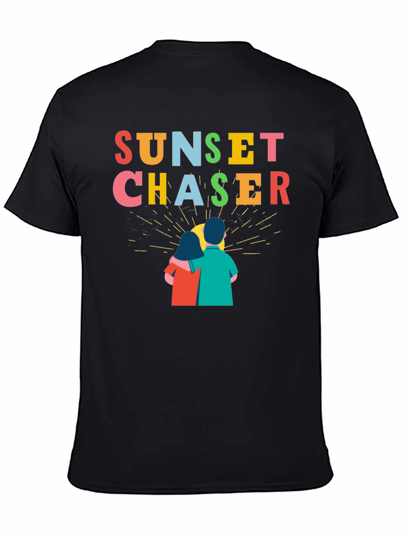Sunset Chaser Graphic Tee - Couples Design - 4