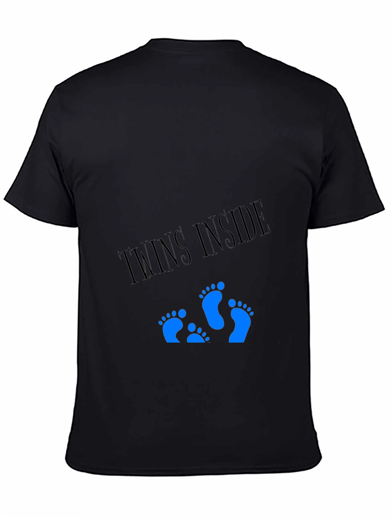 Black Twins Inside T-Shirt - Expecting Dad Tee view 4