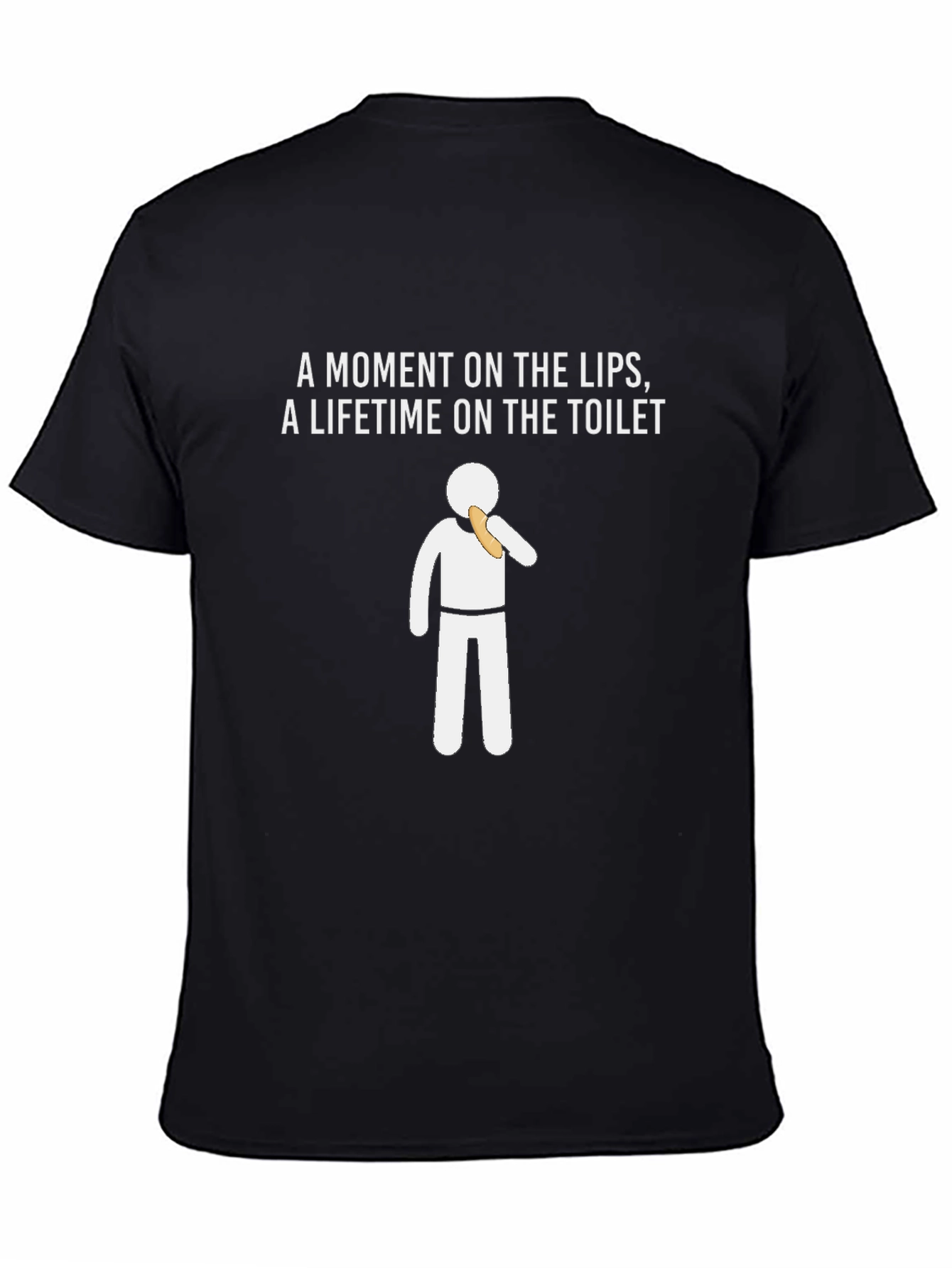Black Funny "Moment on the Lips" Graphic Tee view 4