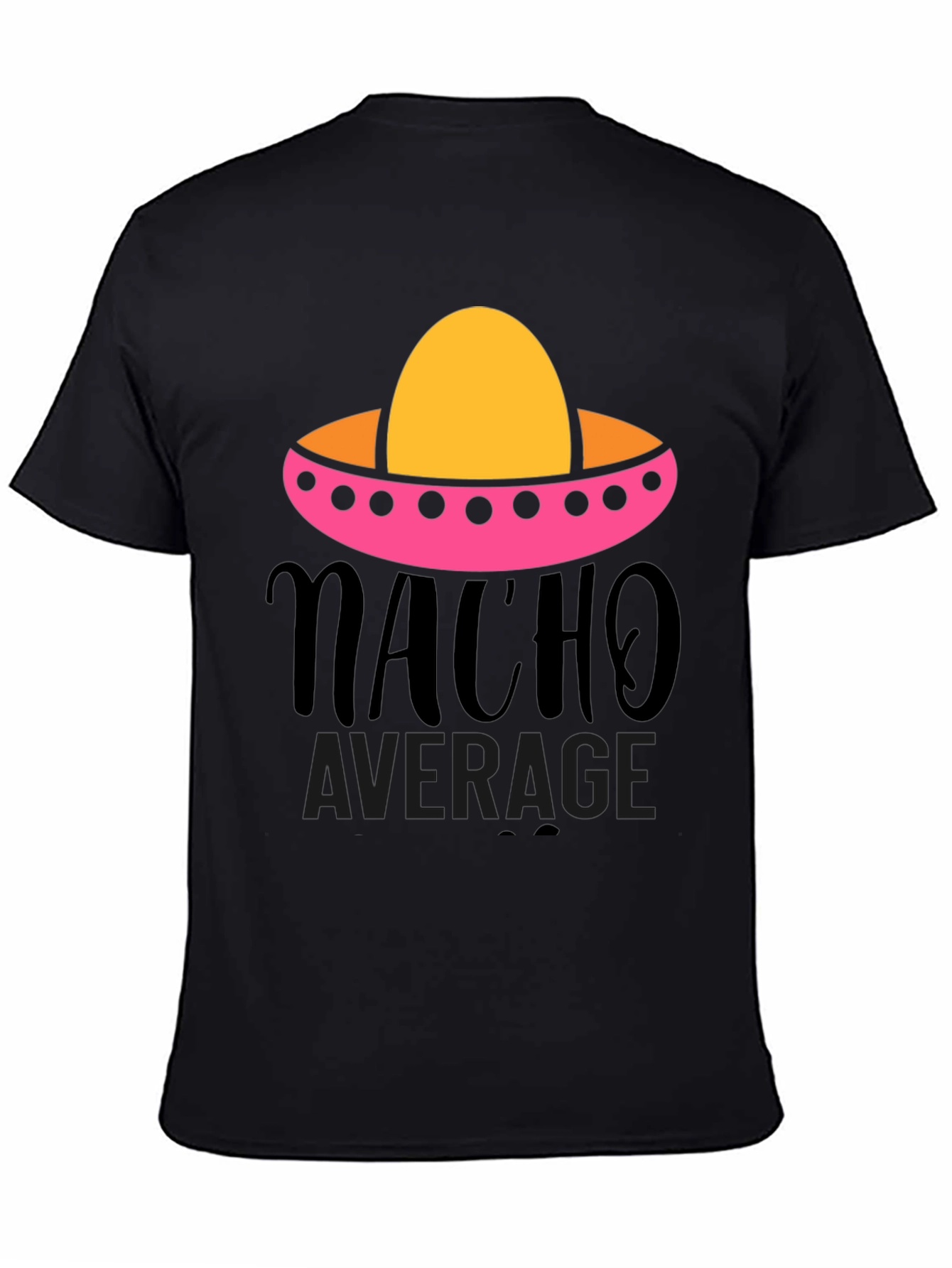 Black Nacho Average Graphic Tee - Funny Fiesta Shirt view 4