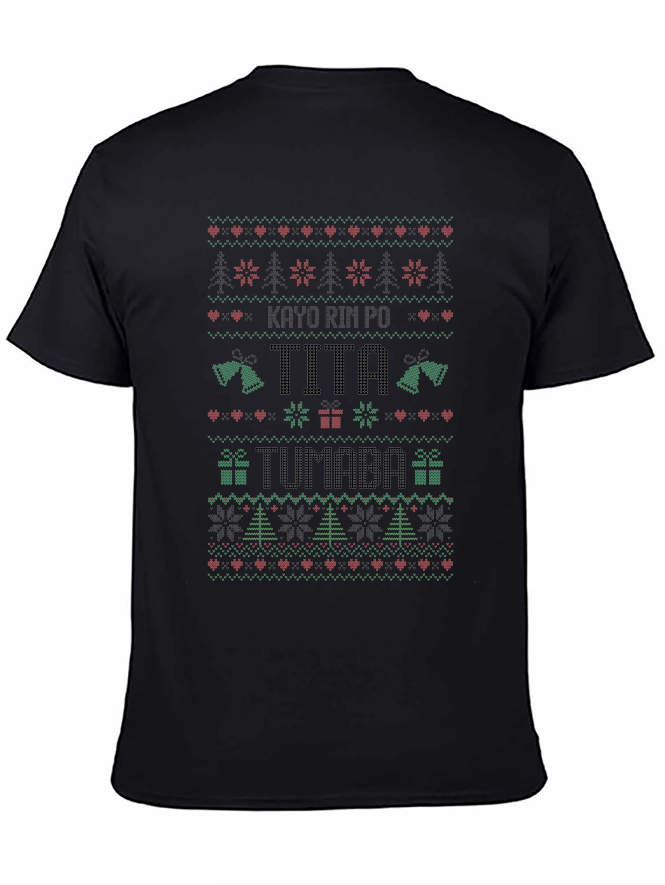 Tita Tumaba Ugly Christmas Sweater T-Shirt - 4