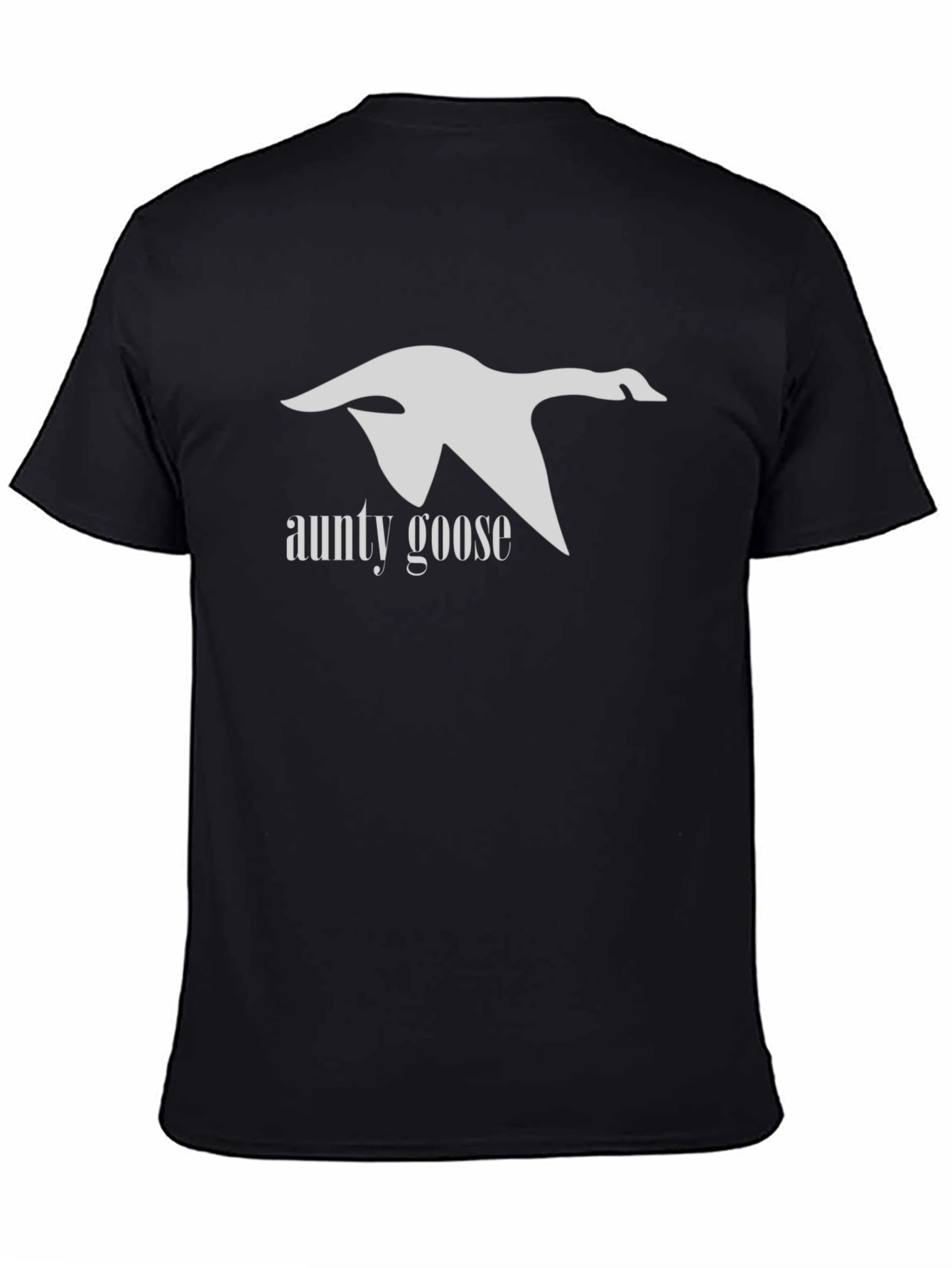 Black Aunty Goose Graphic T-Shirt - Black view 4