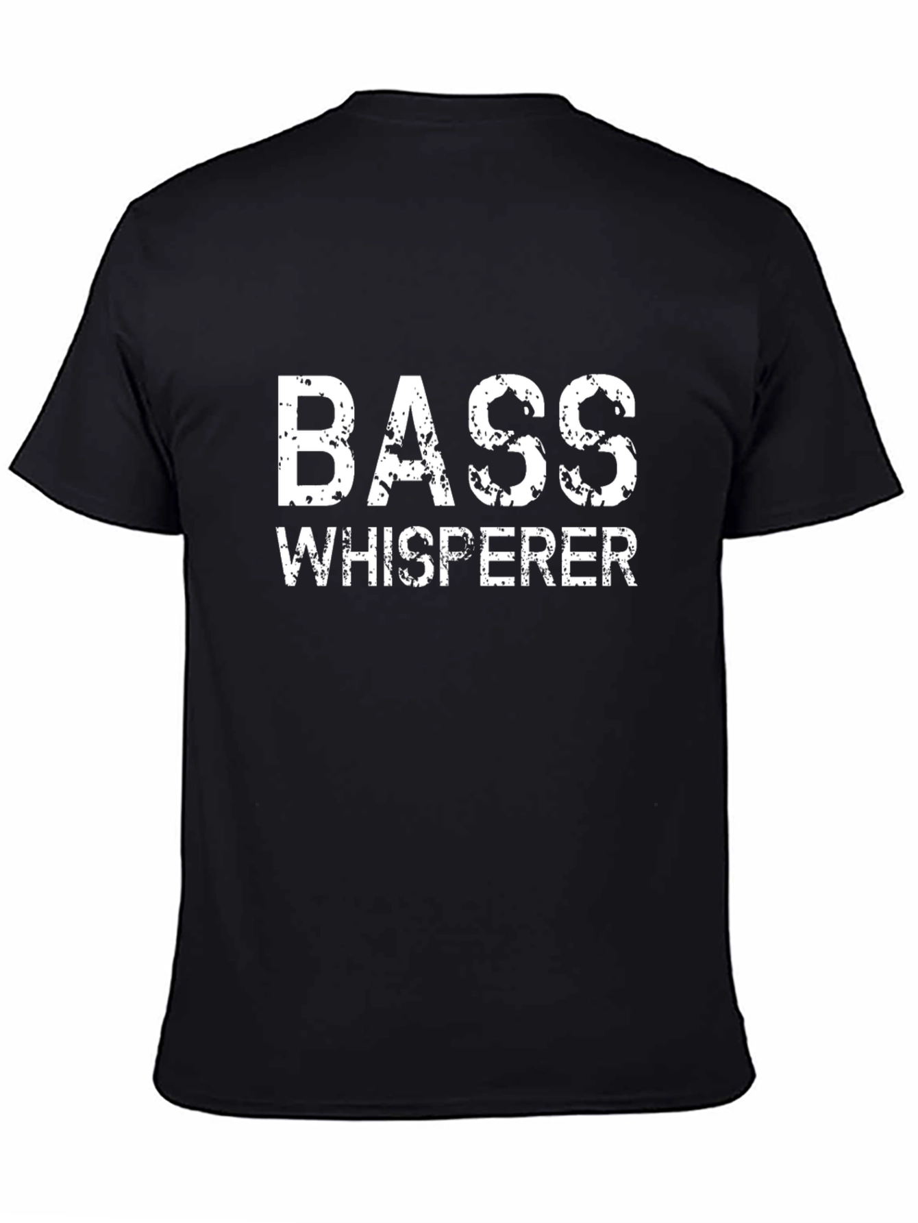 Black Bass Whisperer Graphic Tee - Music Lover Shirt view 4