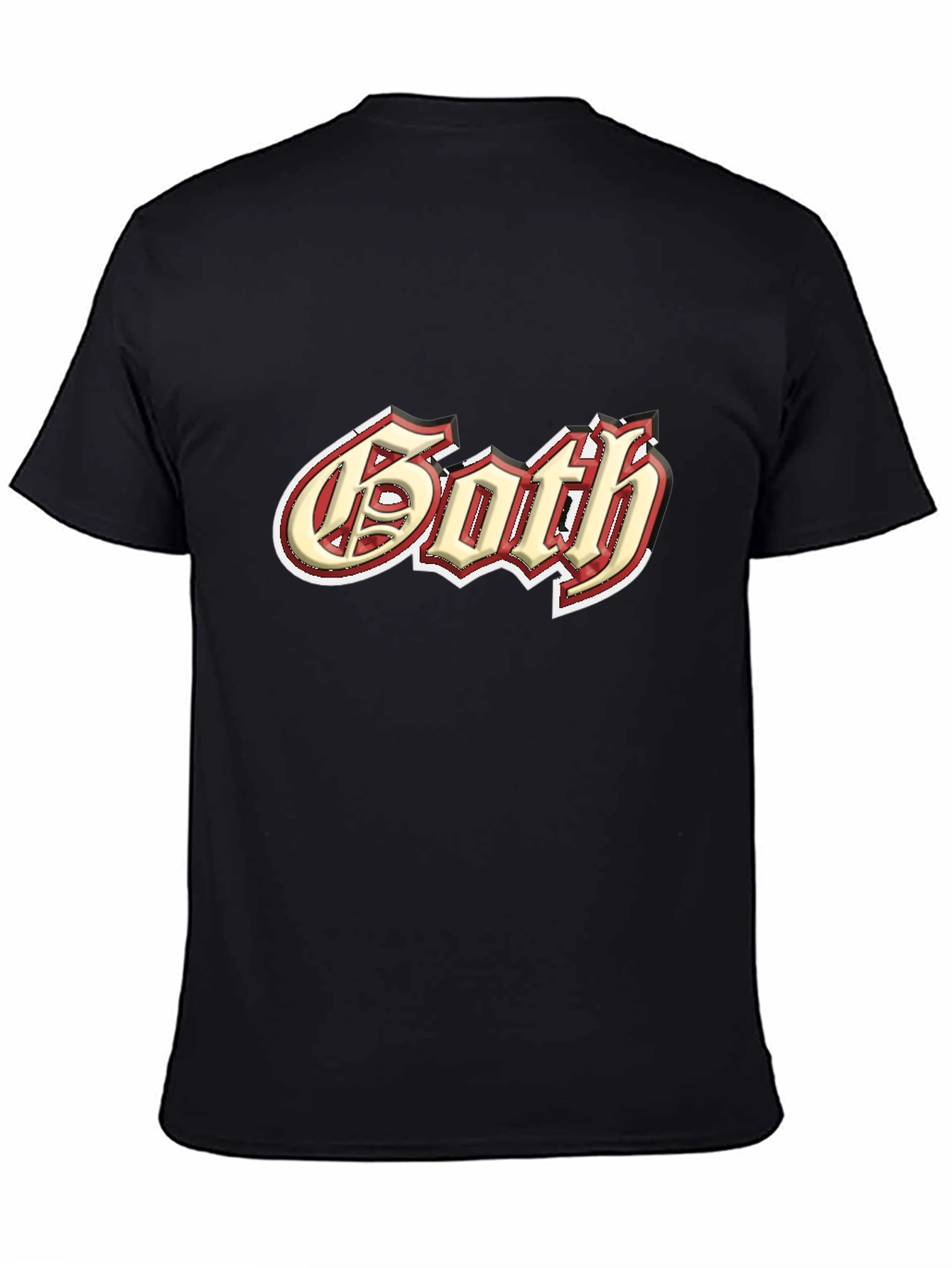 Black Goth Style Graphic Tee - Black view 4