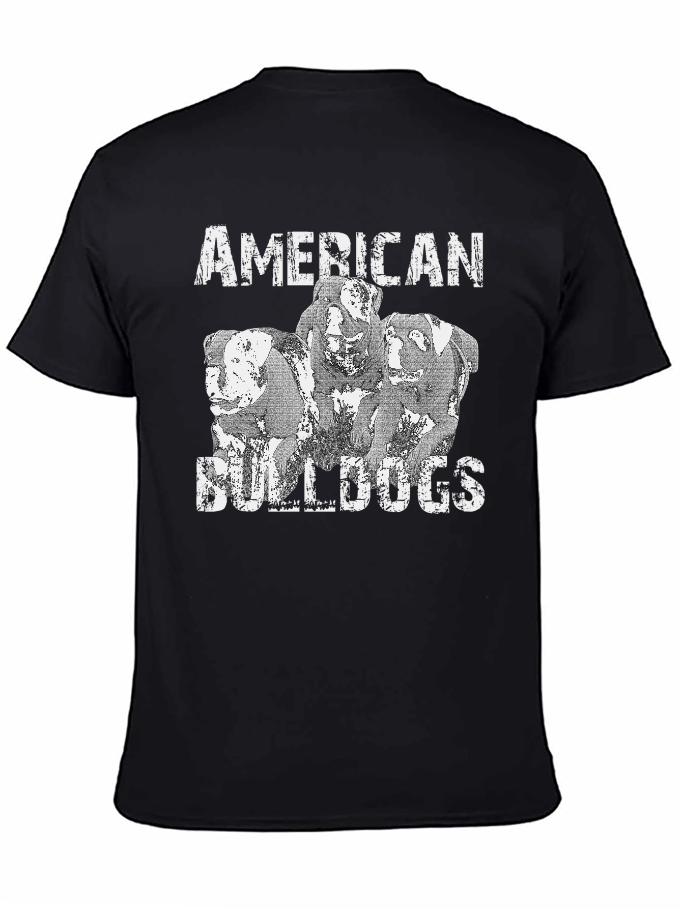 Black American Bulldogs Graphic Tee - Black view 4